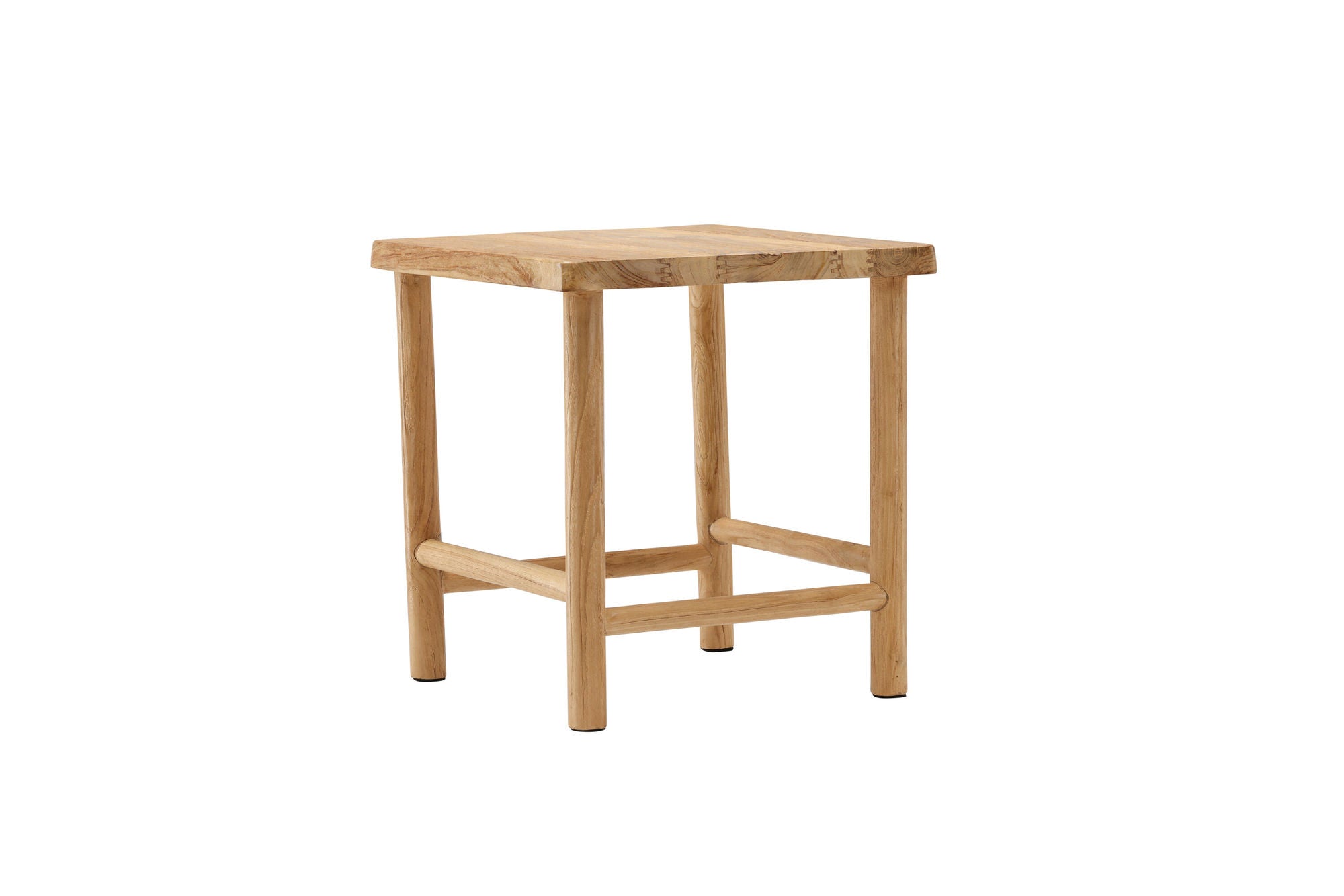 Vind Noster Pouf - Whitewash / Wood