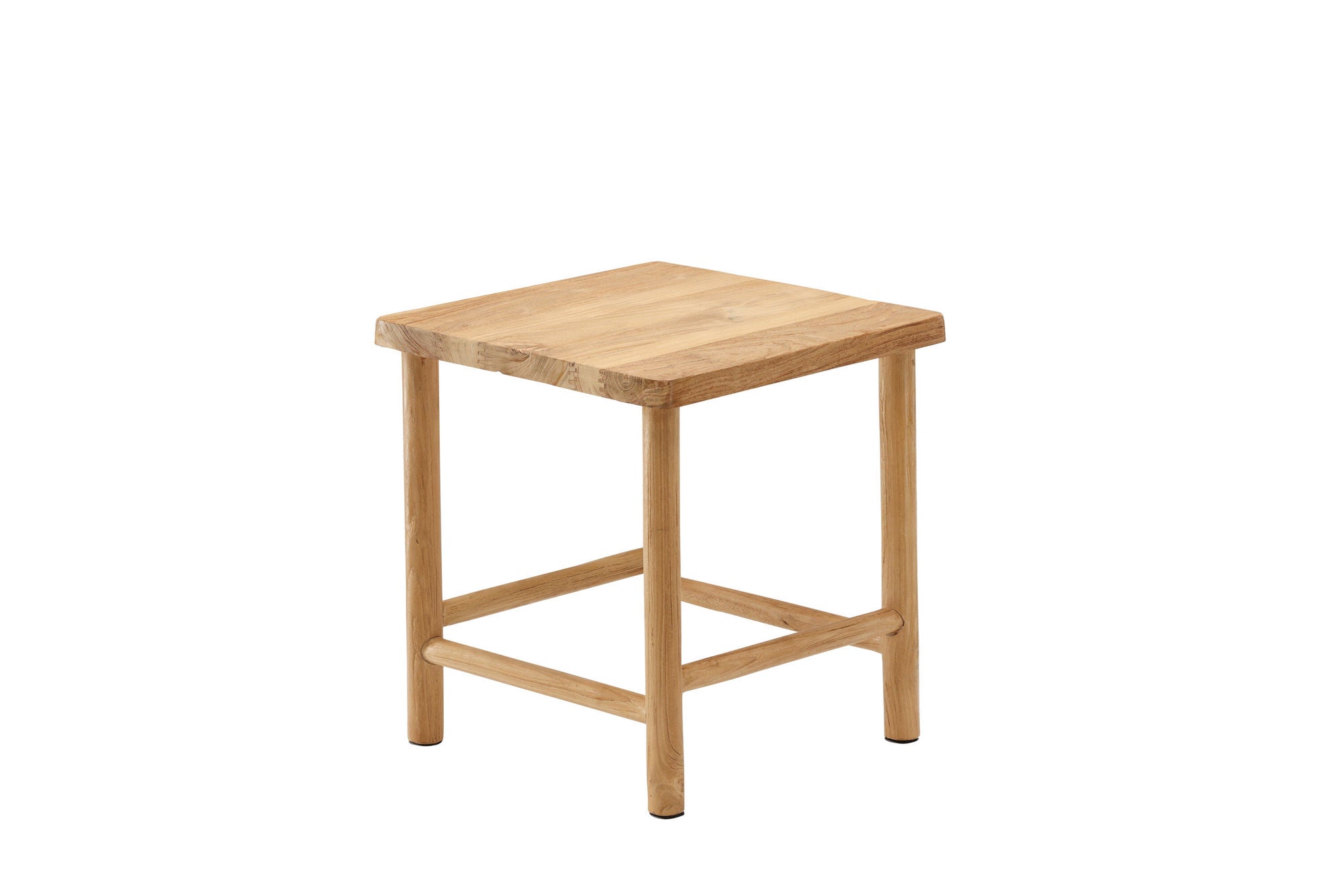 Vind Noster Pouf - Whitewash / Wood