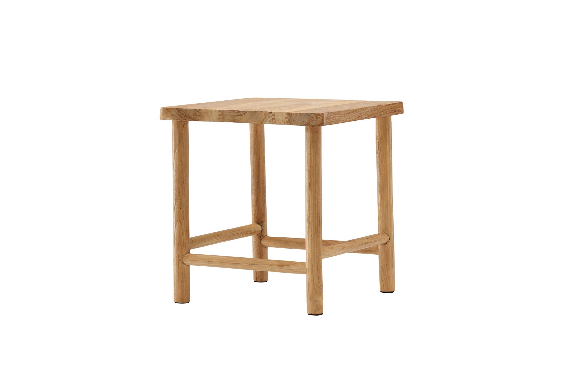 Vind Noster Pouf - Whitewash / Wood