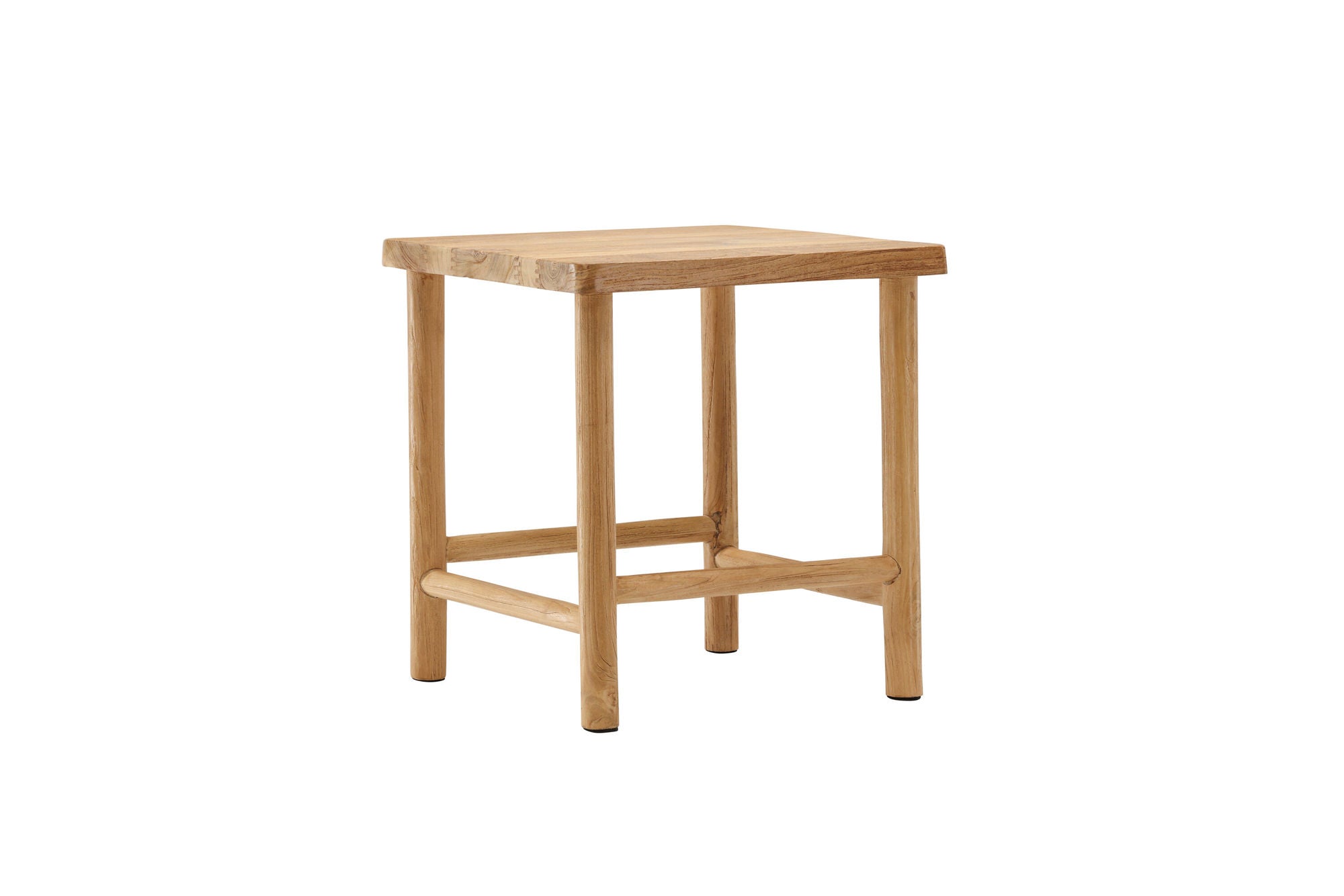 Vind Noster Pouf - Whitewash / Wood