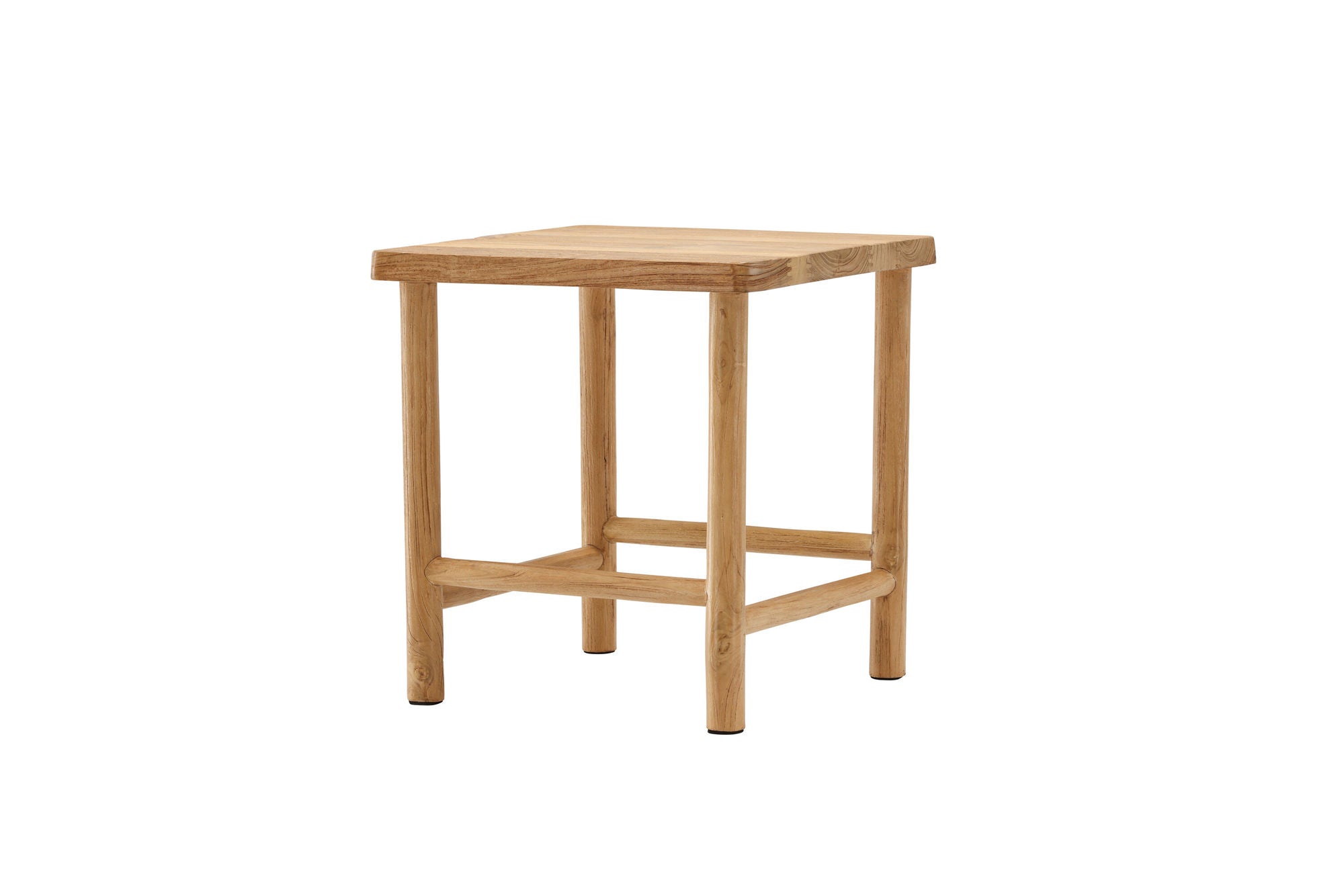Vind Noster Pouf - Whitewash / Wood