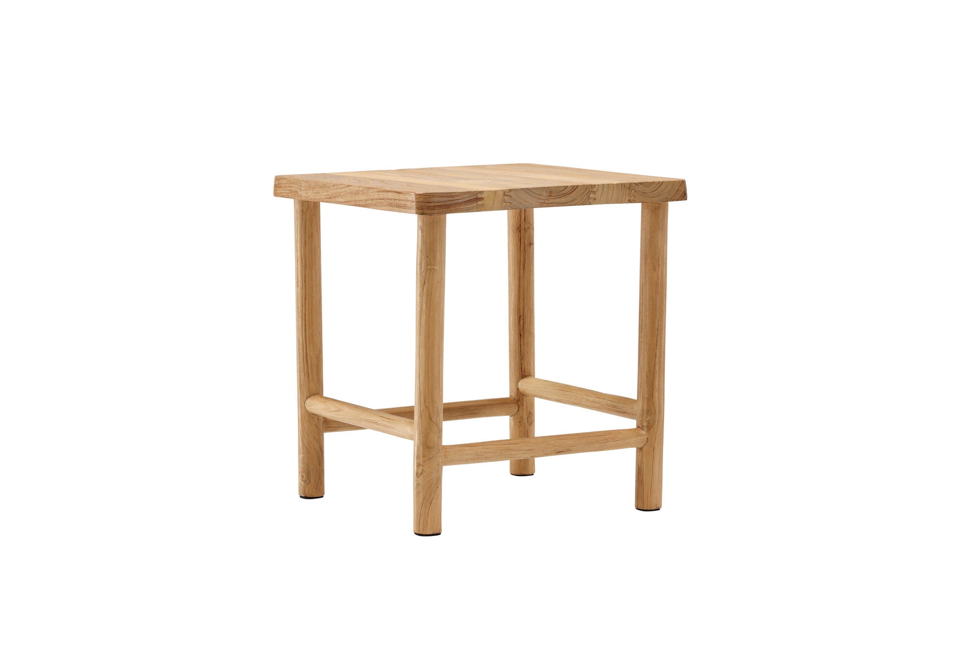Vind Noster Pouf - Whitewash / Wood