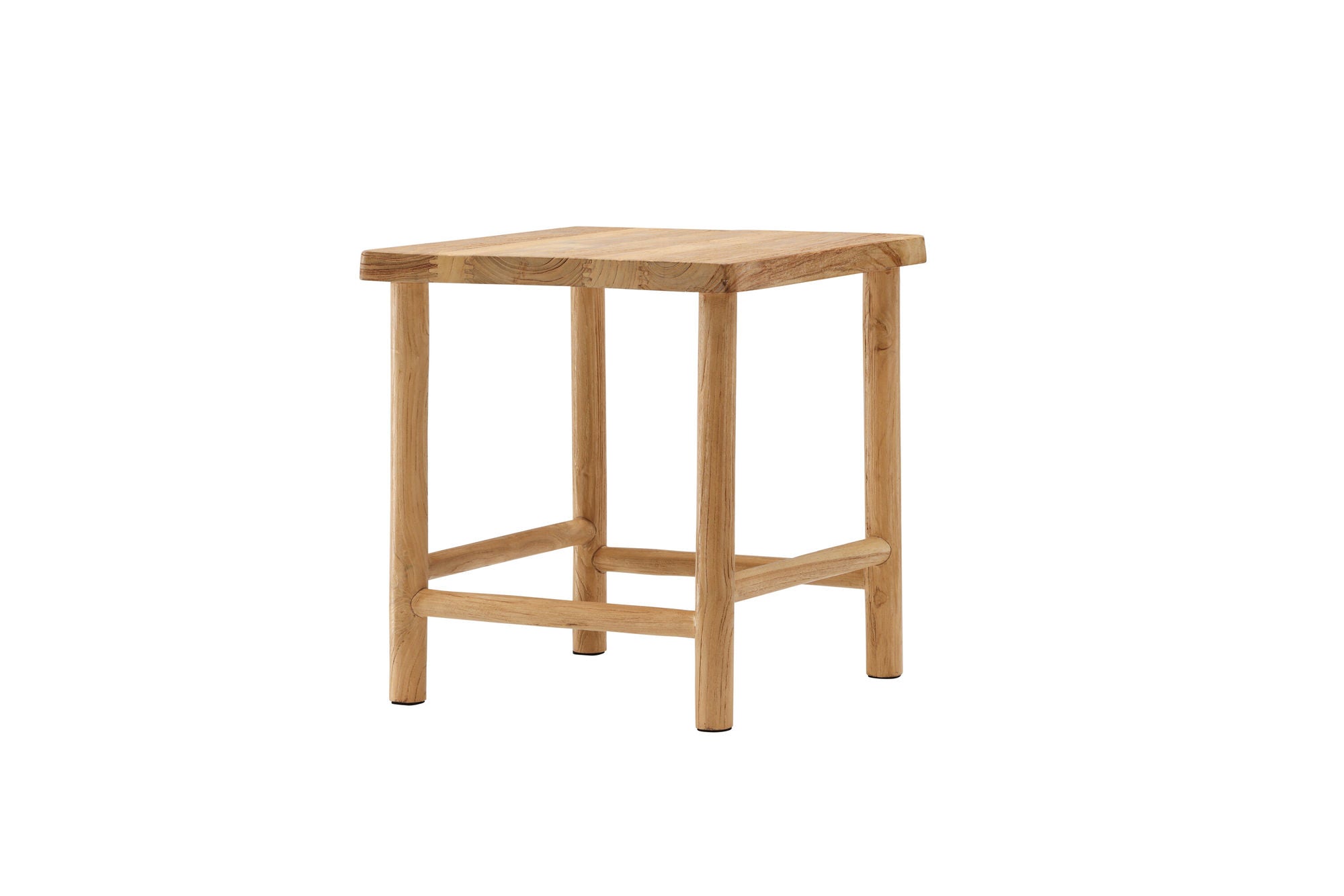 Vind Noster Pouf - Whitewash / Wood