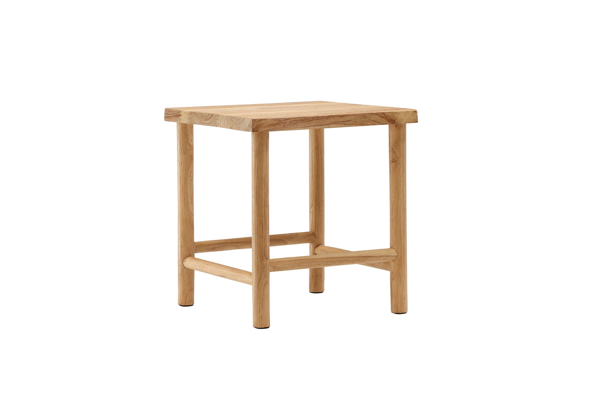Vind Noster Pouf - Whitewash / Wood