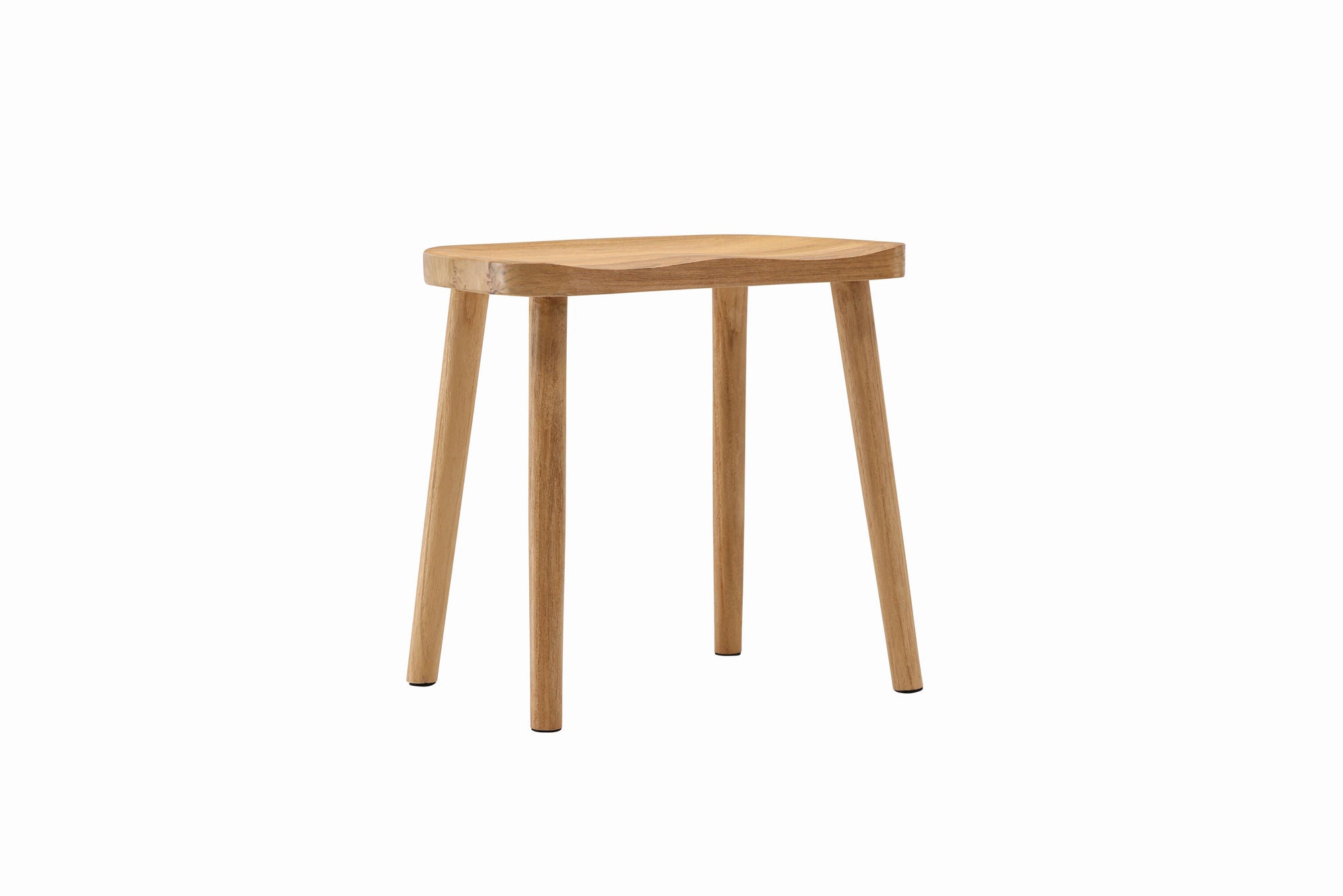 Vind Orust Pouf - Whitewash / Wood