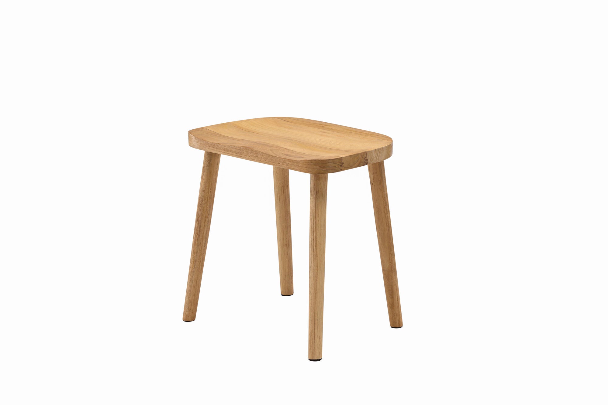 Vind Orust Pouf - Whitewash / Wood