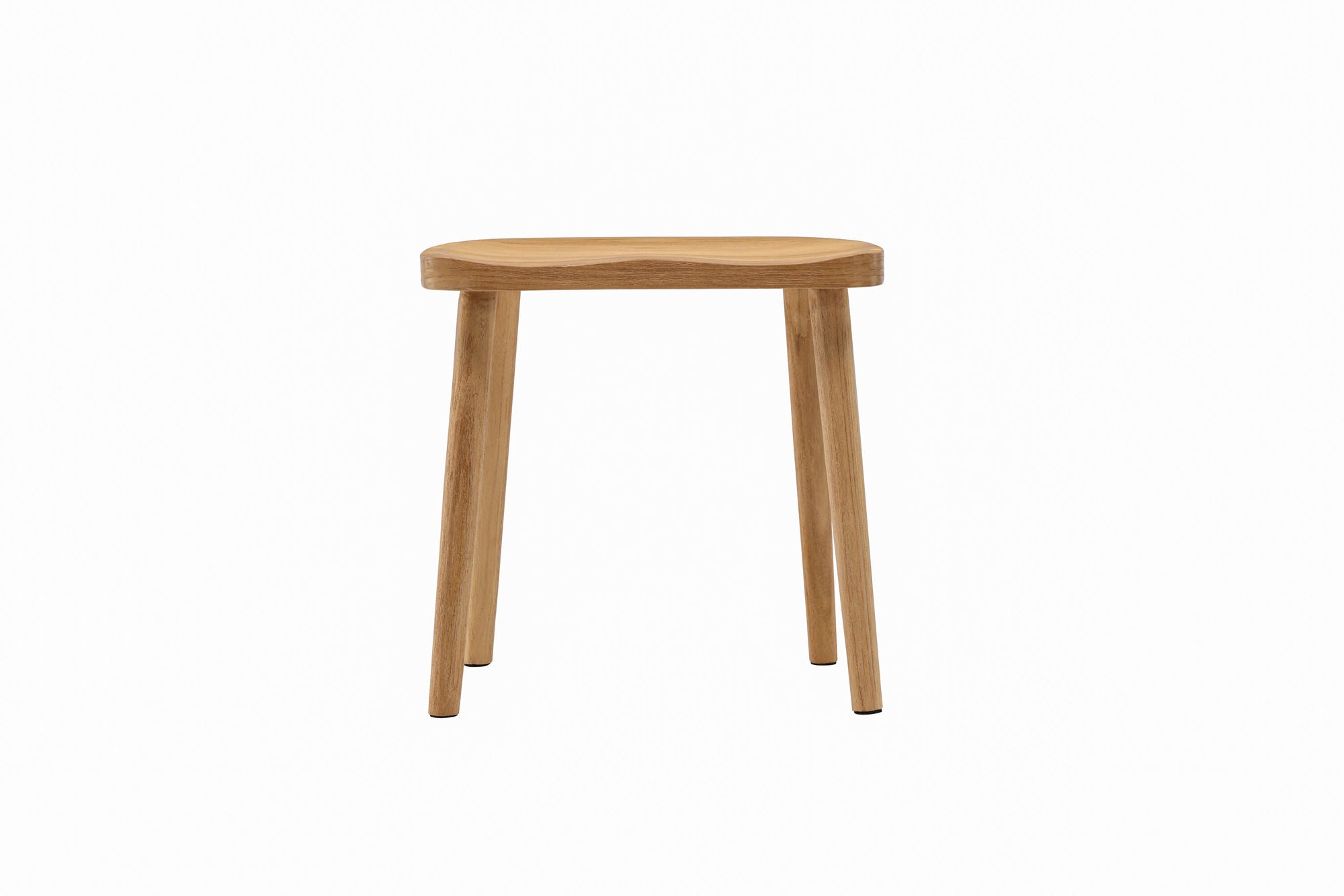 Vind Orust Pouf - Whitewash / Wood