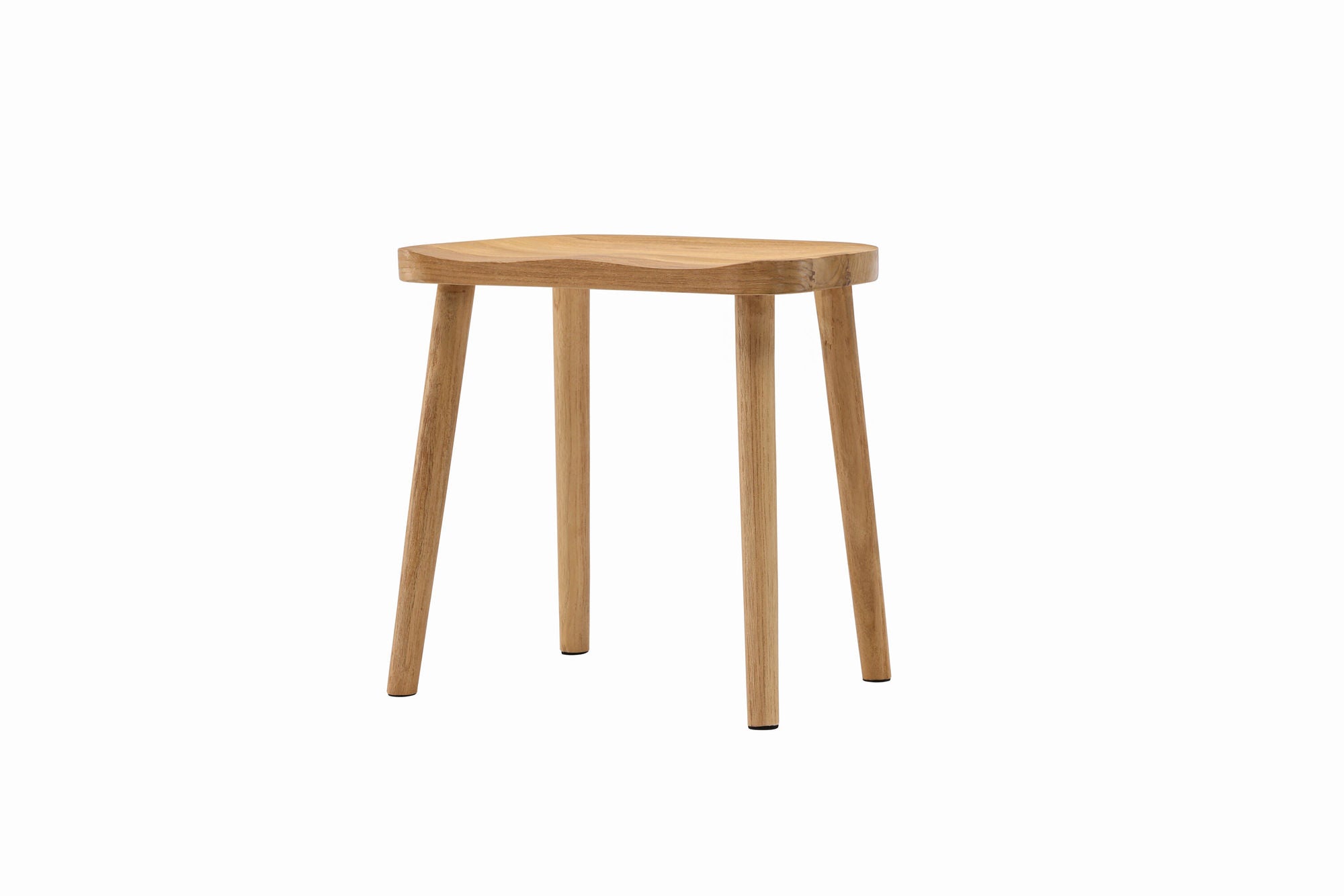 Vind Orust Pouf - Whitewash / Wood