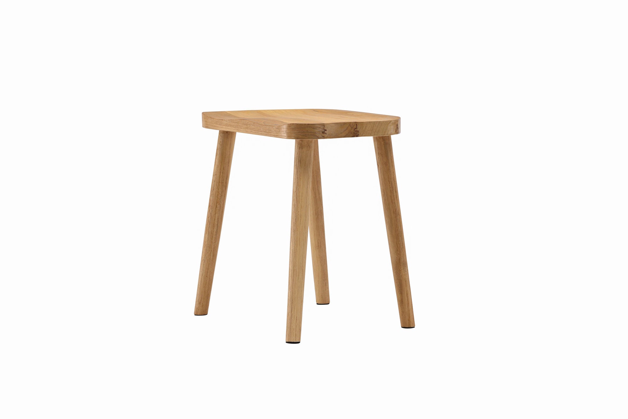 Vind Orust Pouf - Whitewash / Wood