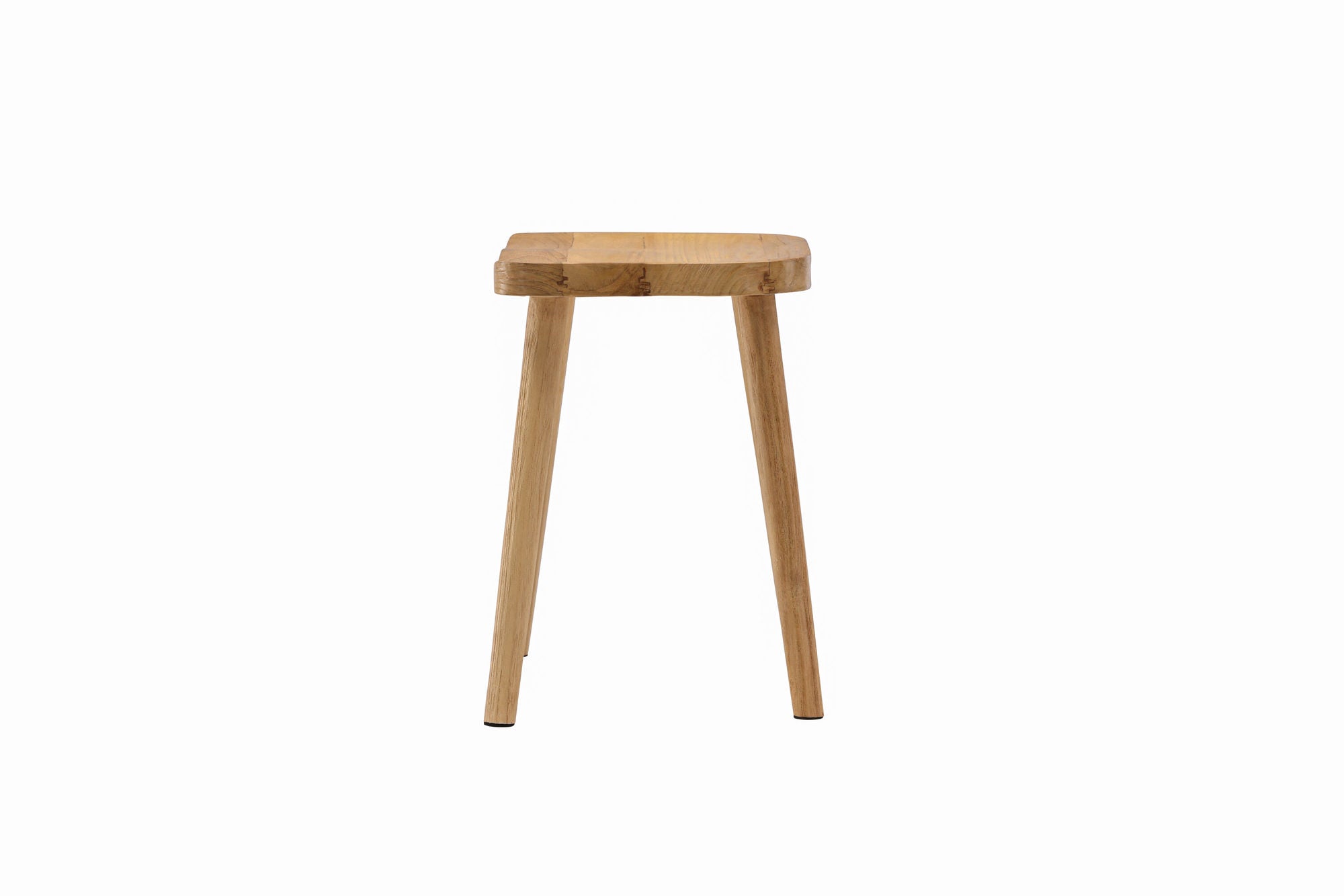 Vind Orust Pouf - Whitewash / Wood
