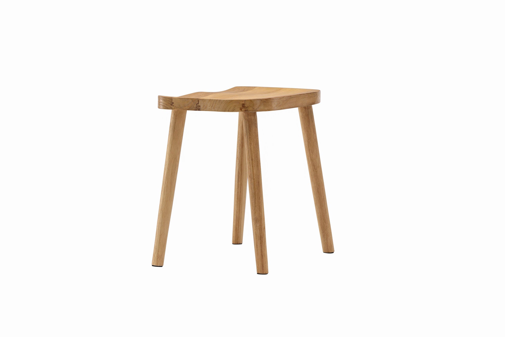 Vind Orust Pouf - Whitewash / Wood