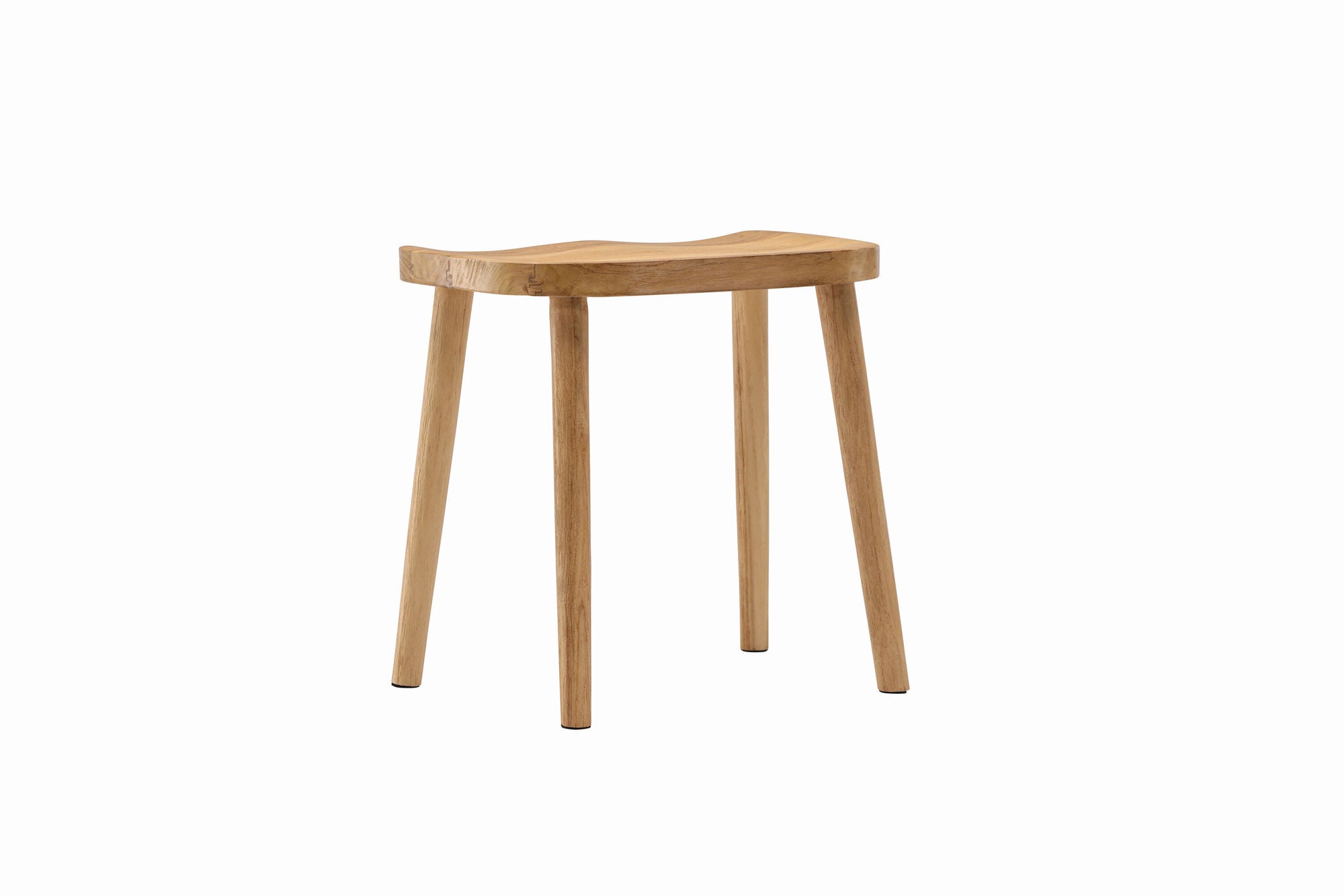 Vind Orust Pouf - Whitewash / Wood