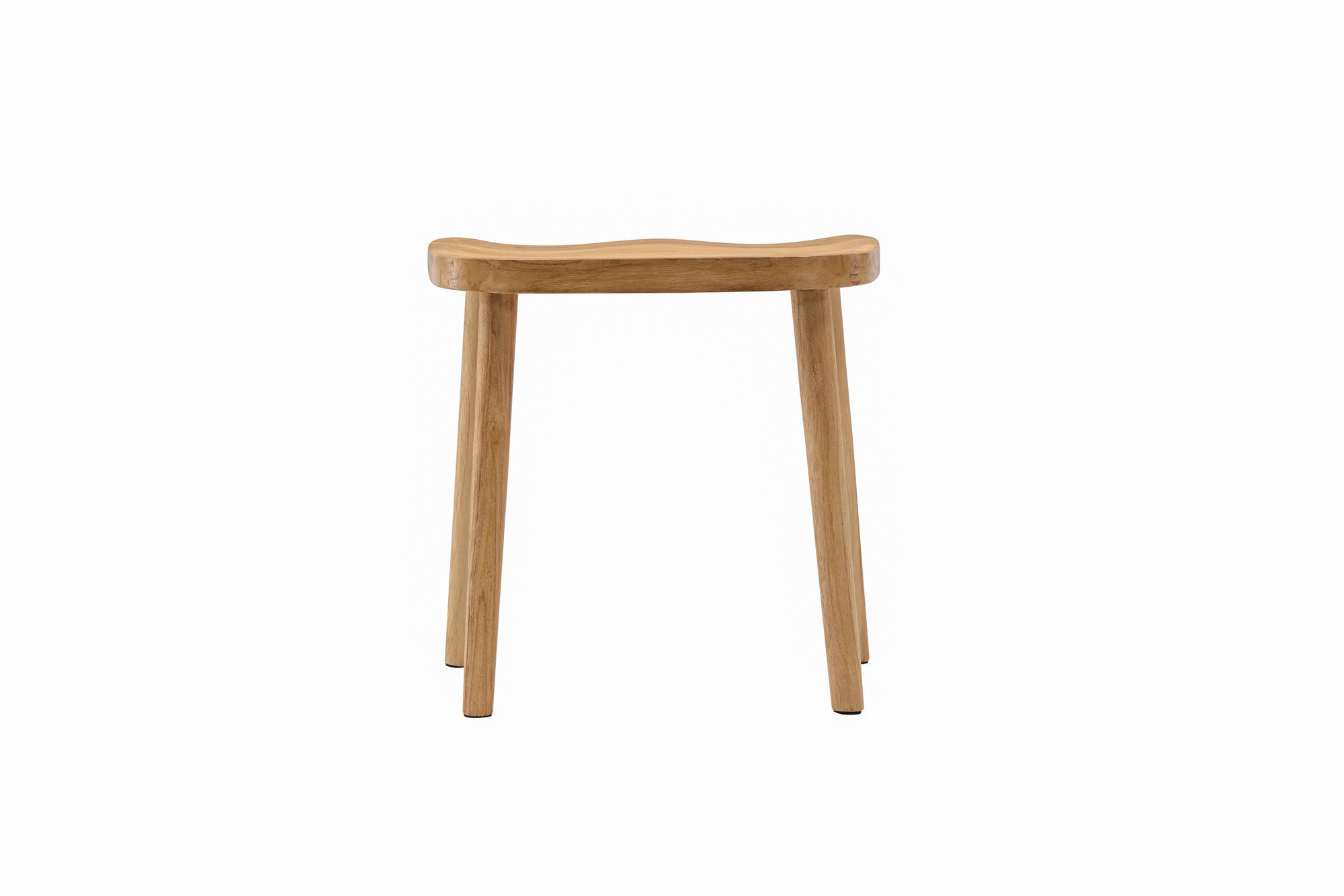 Vind Orust Pouf - Whitewash / Wood