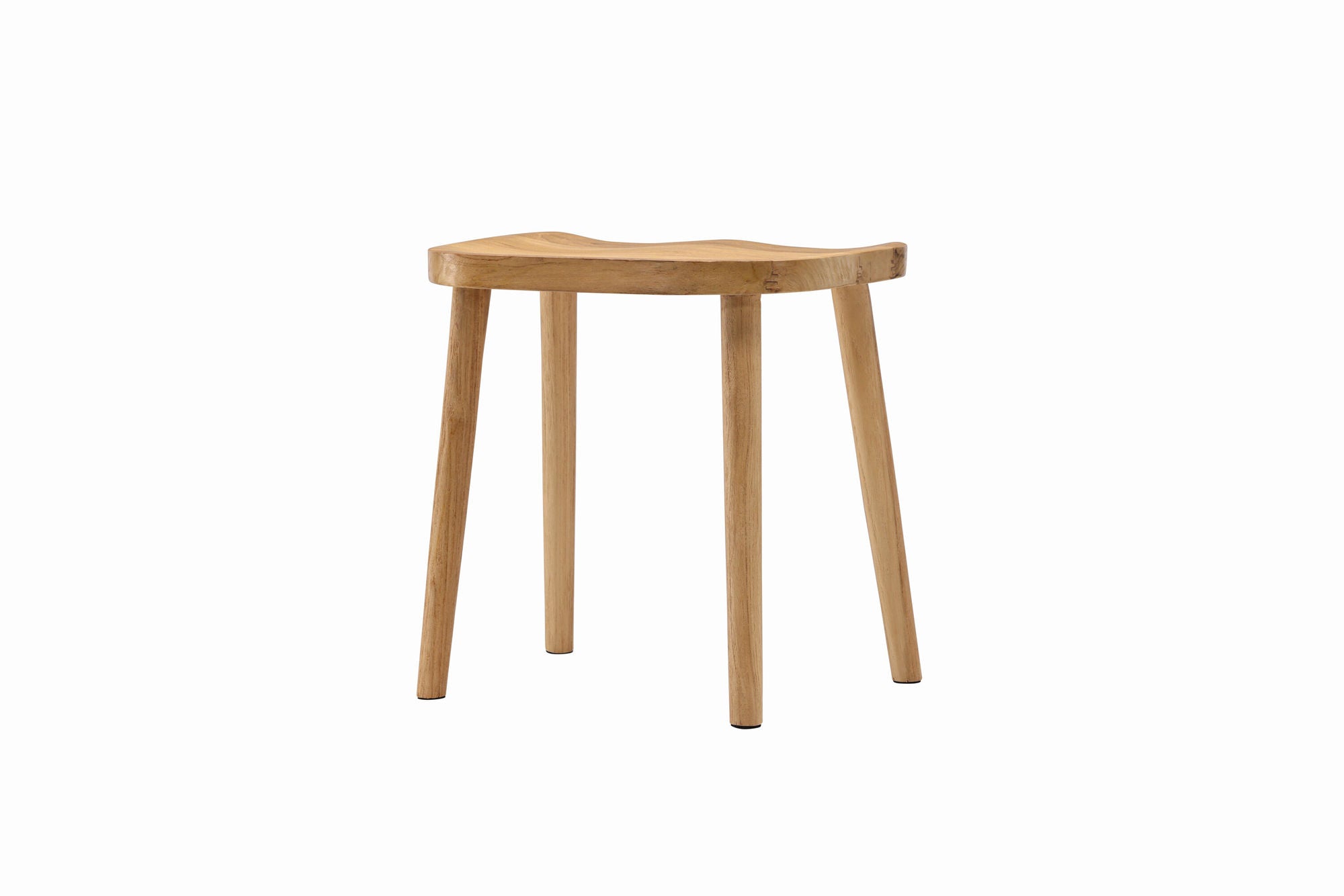 Vind Orust Pouf - Whitewash / Wood