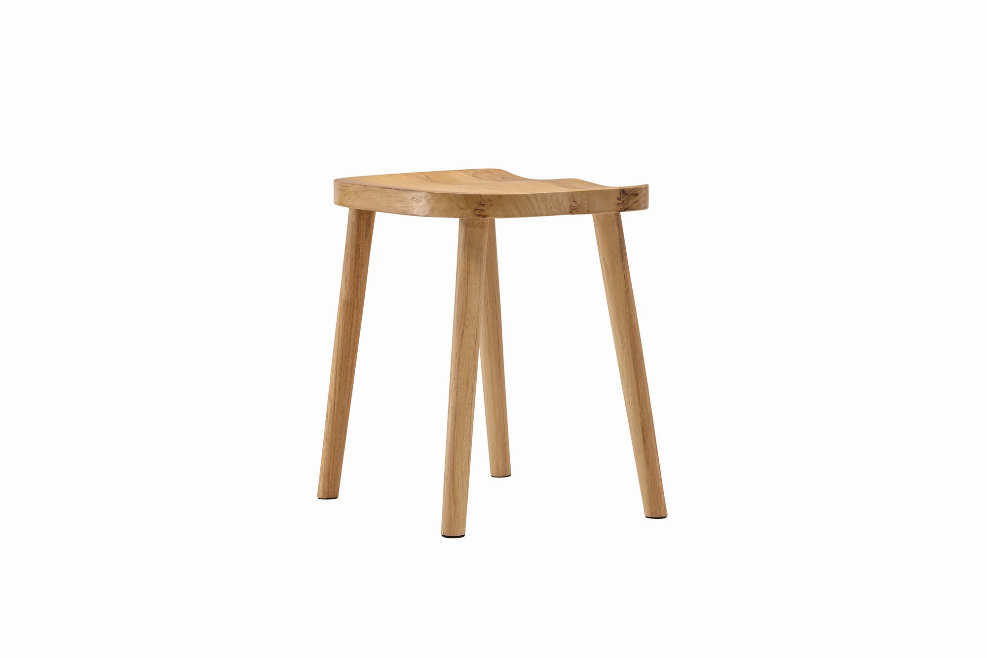 Vind Orust Pouf - Whitewash / Wood