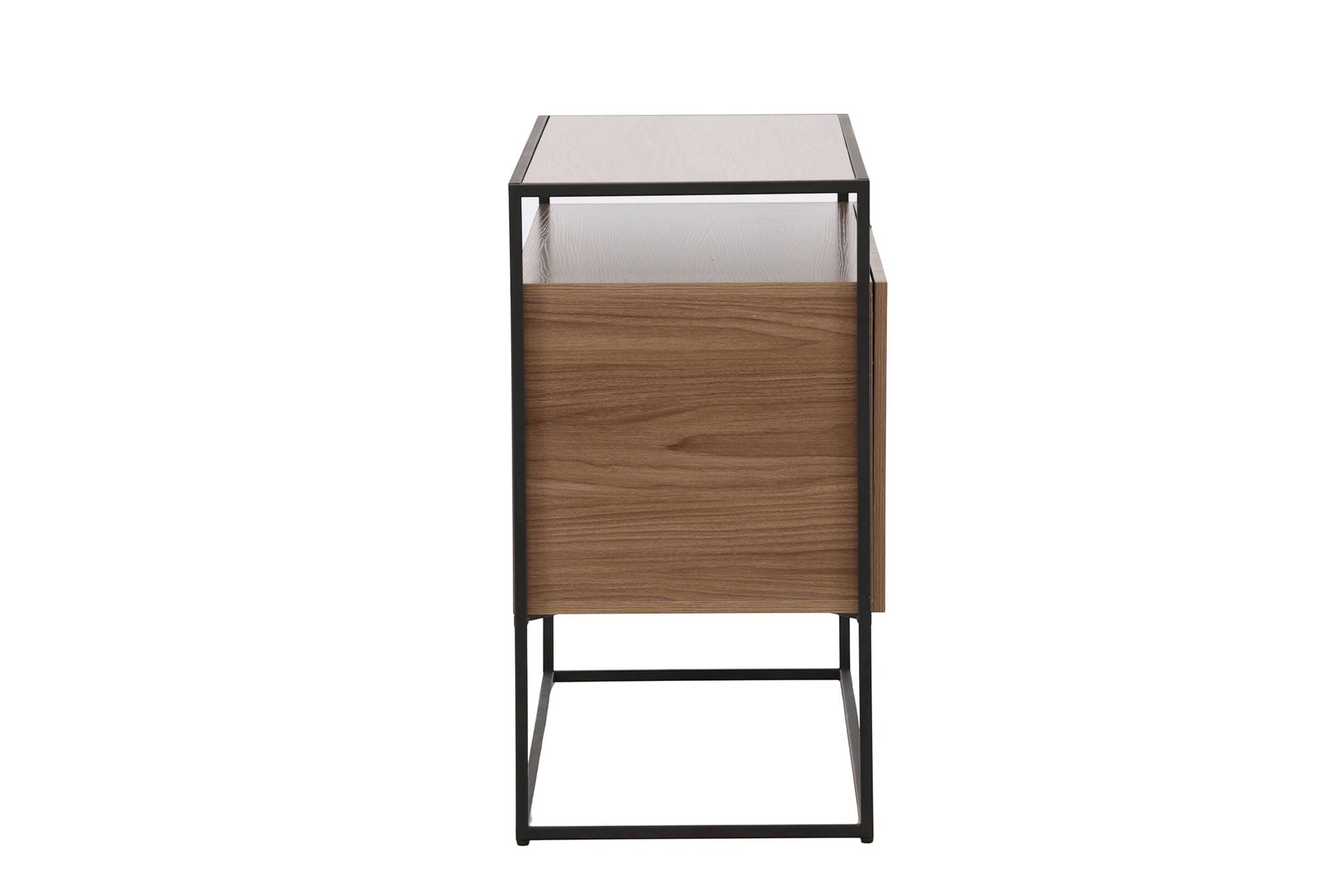 Venture Home Kingsport skab - Black / Walnut MDF