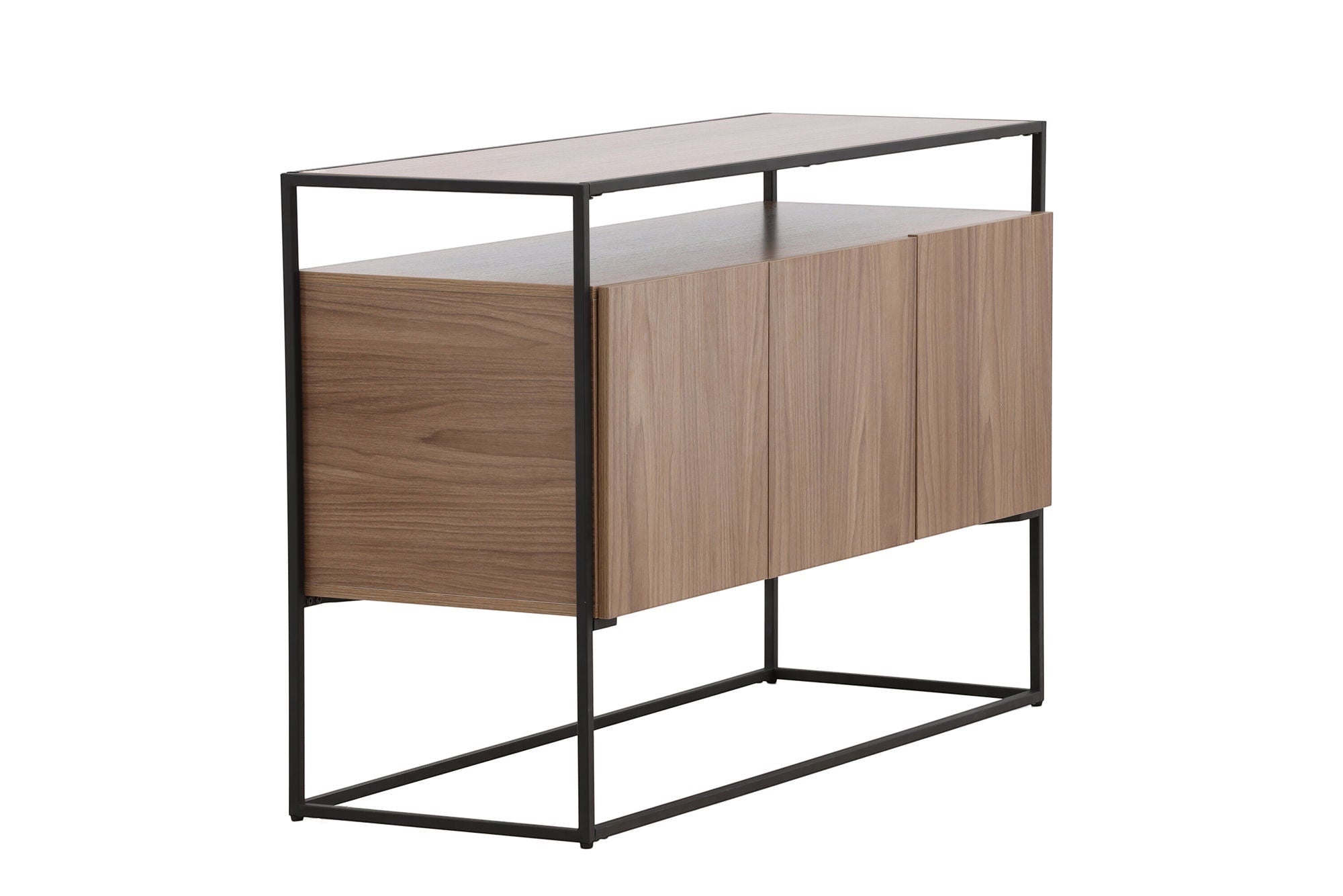 Venture Home Kingsport skab - Black / Walnut MDF