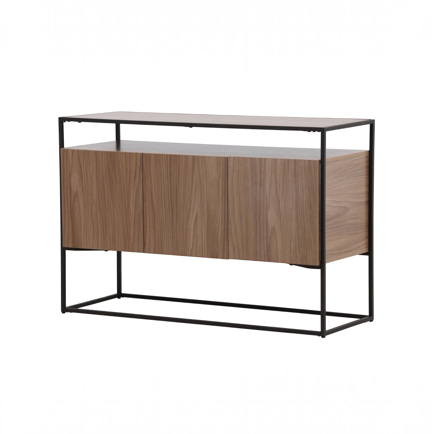 Venture Home Kingsport skab - Black / Walnut MDF