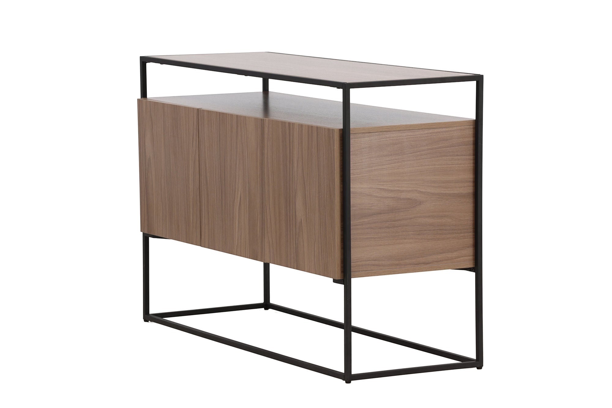 Venture Home Kingsport skab - Black / Walnut MDF
