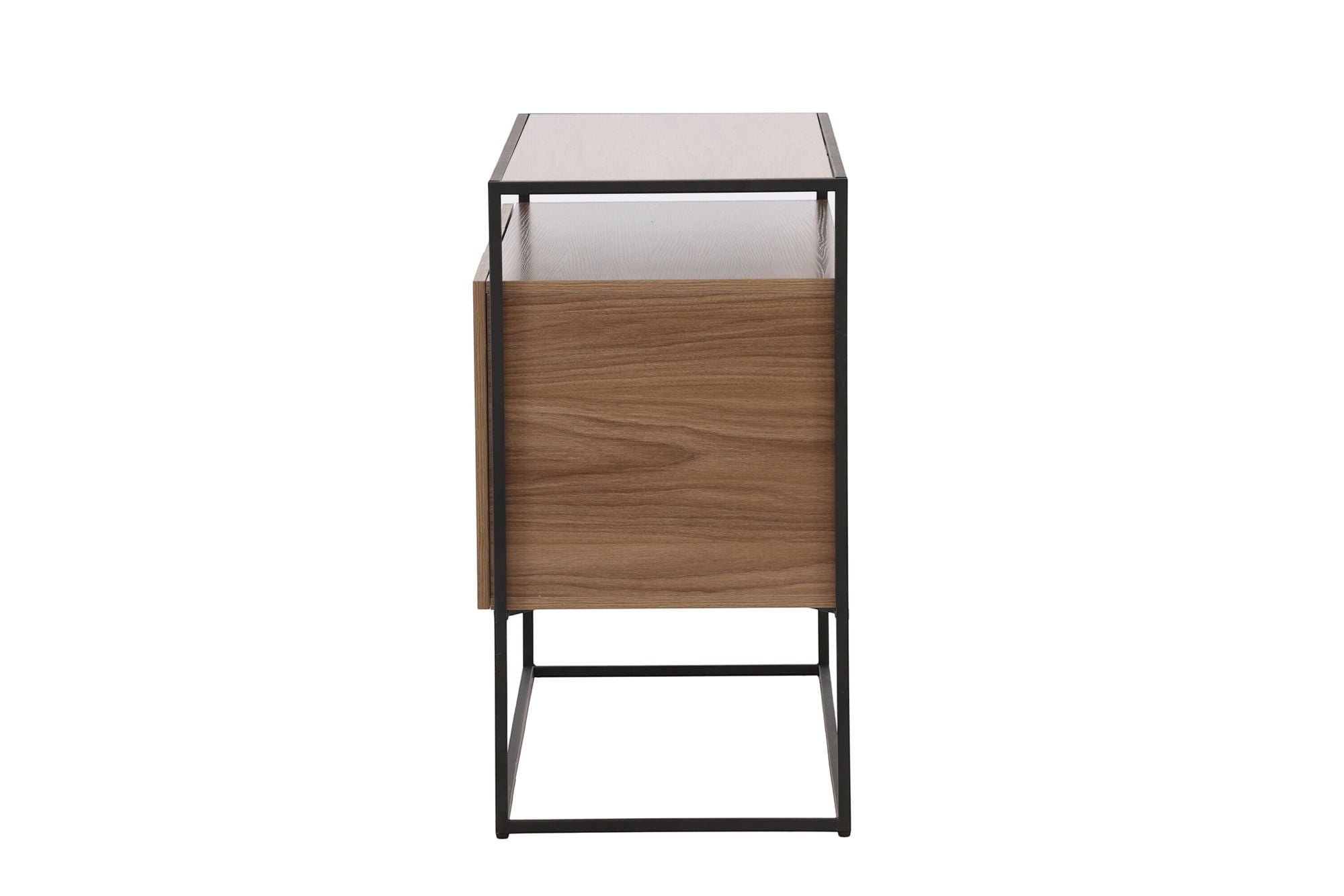 Venture Home Kingsport skab - Black / Walnut MDF