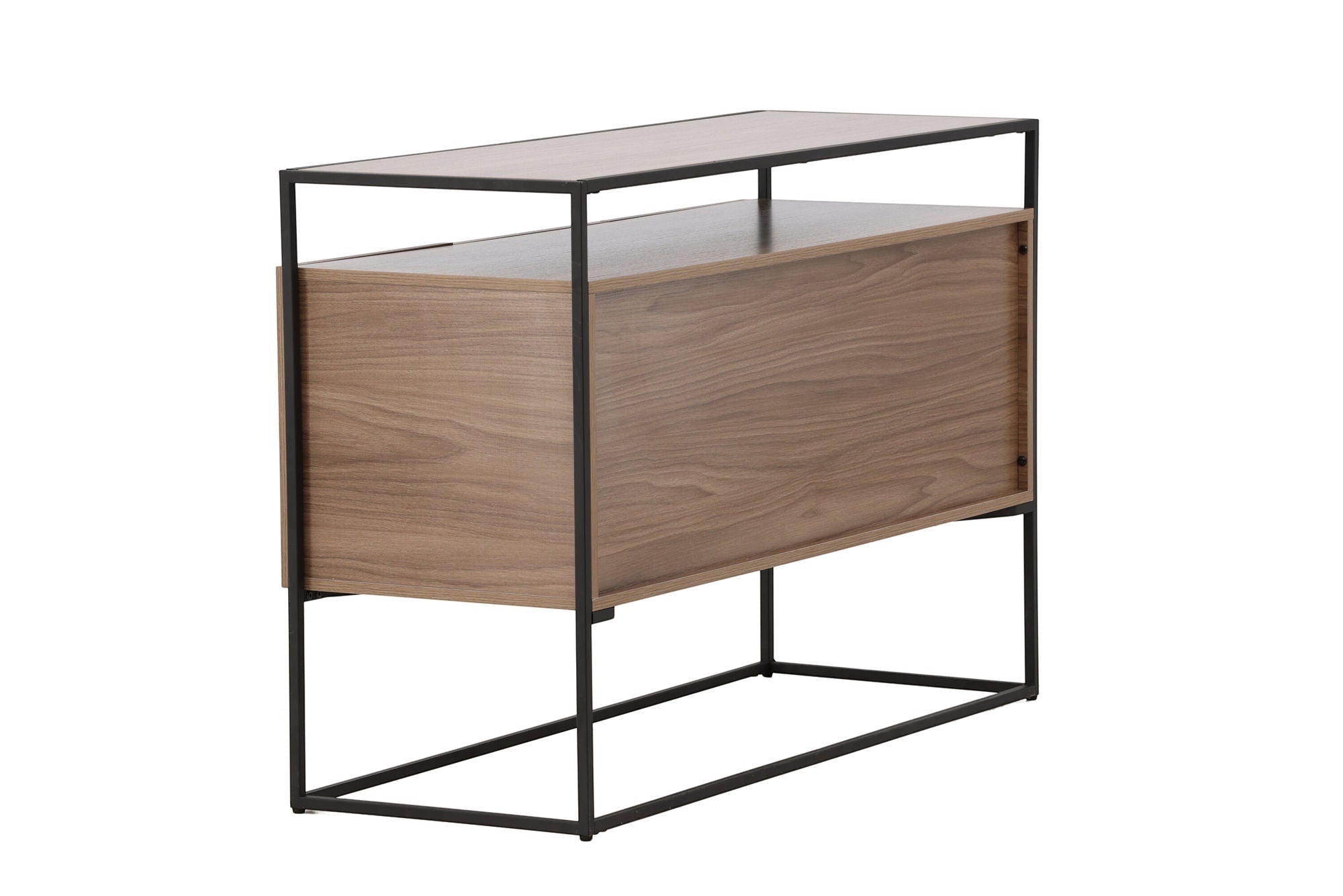 Venture Home Kingsport skab - Black / Walnut MDF