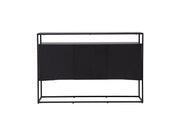 Venture Home Kingsport skab - Black / Smoked Black MDF