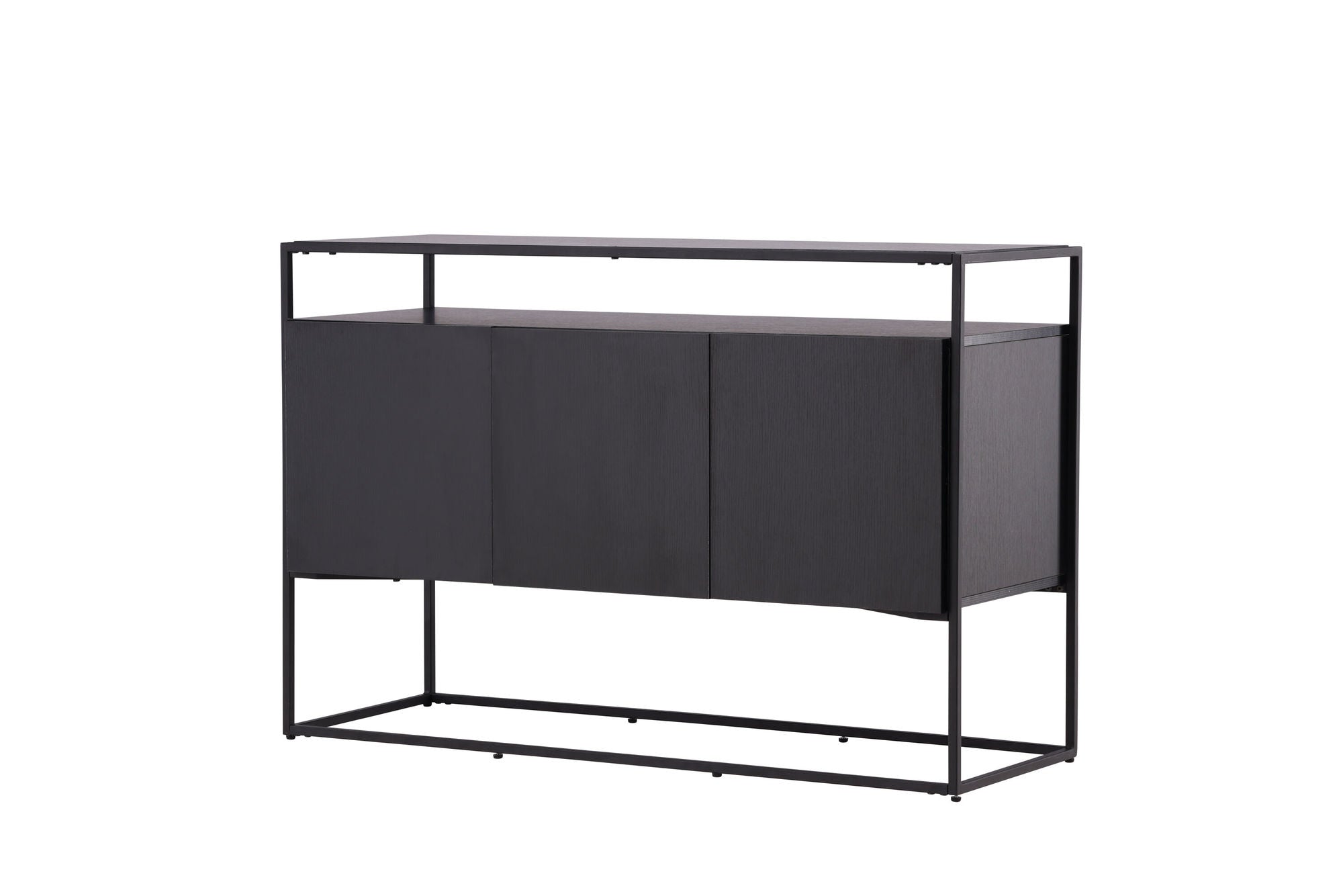 Venture Home Kingsport skab - Black / Smoked Black MDF