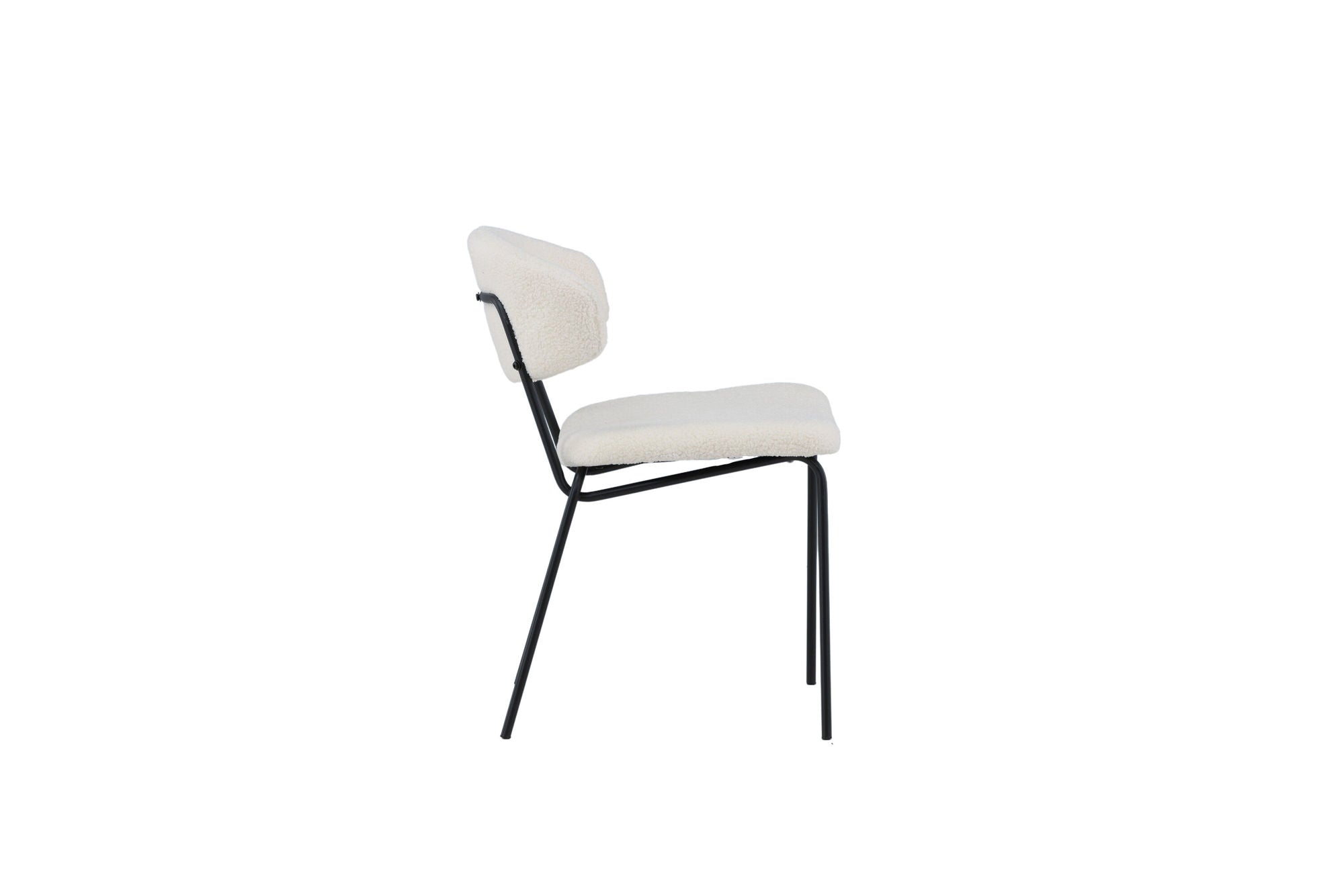 Venture Home Chico Spisebordsstol 2-pack - Black / White Boucle