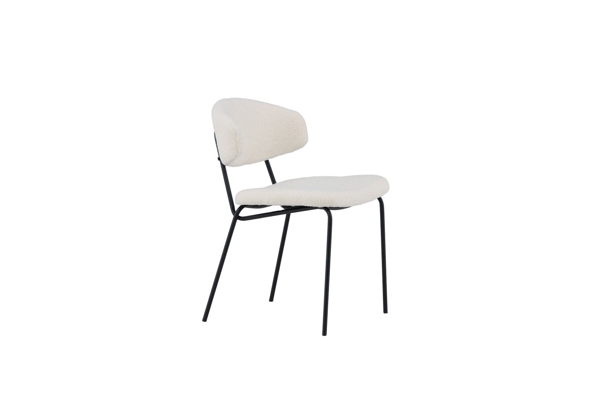 Venture Home Chico Spisebordsstol 2-pack - Black / White Boucle