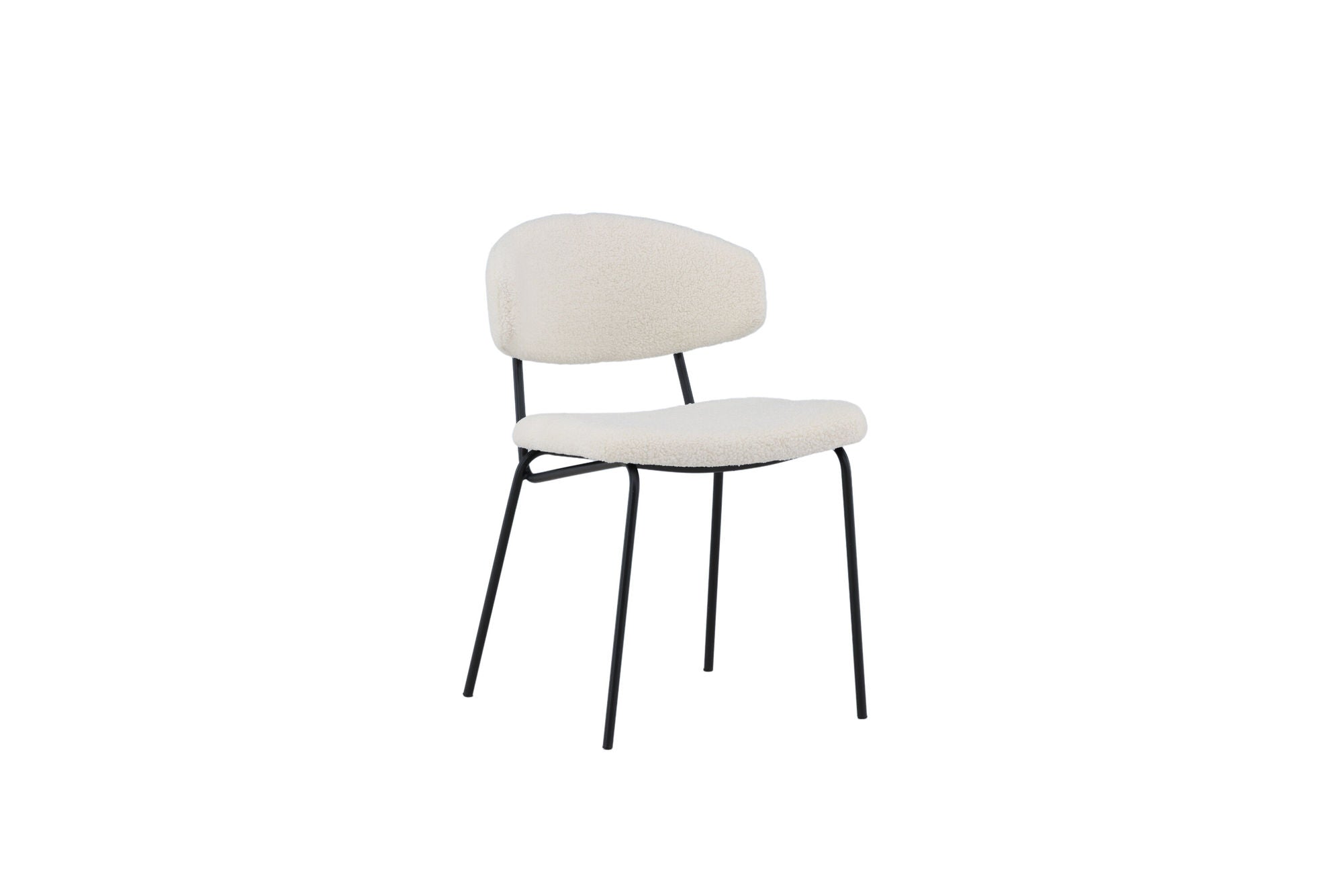 Venture Home Chico Spisebordsstol 2-pack - Black / White Boucle