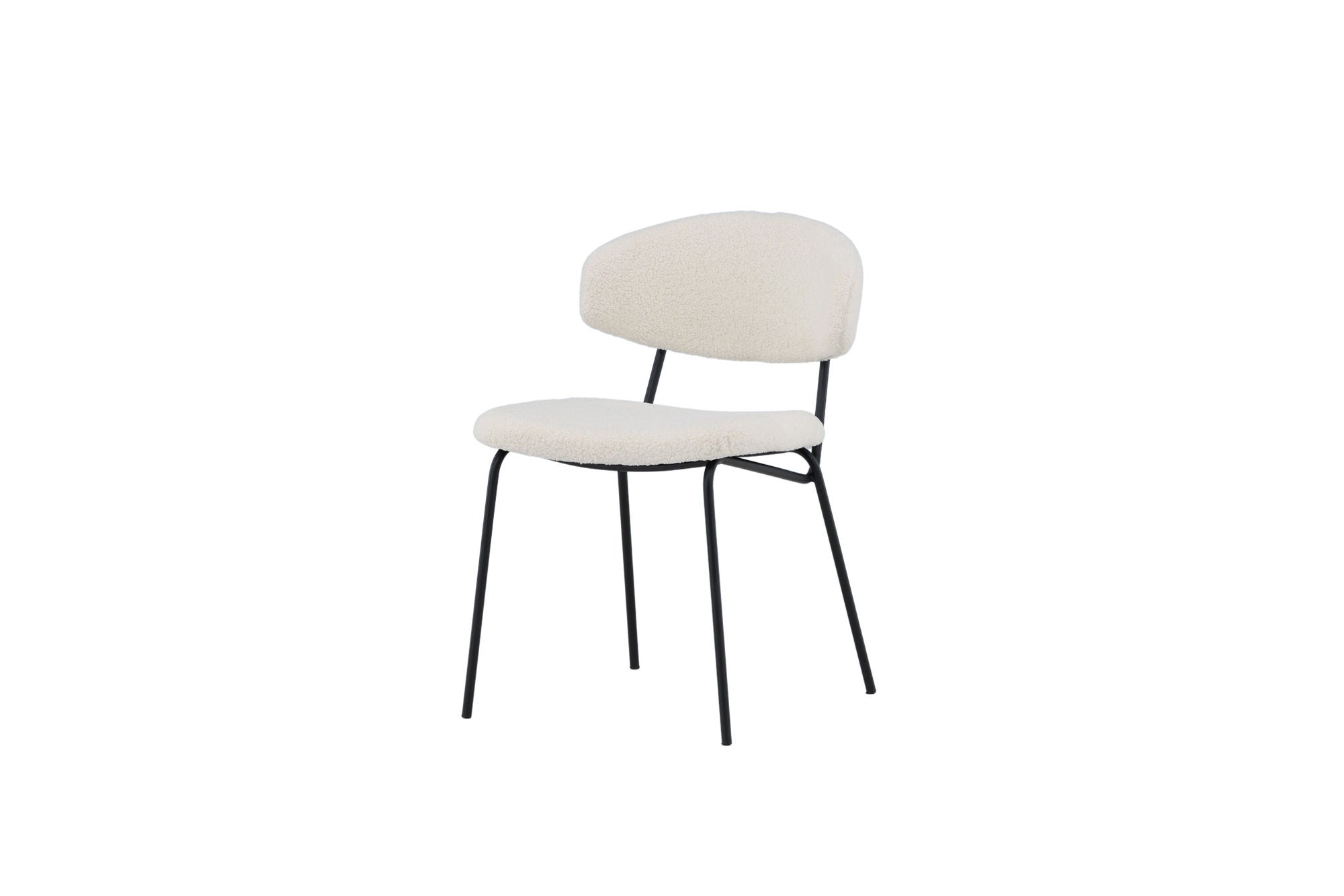 Venture Home Chico Spisebordsstol 2-pack - Black / White Boucle