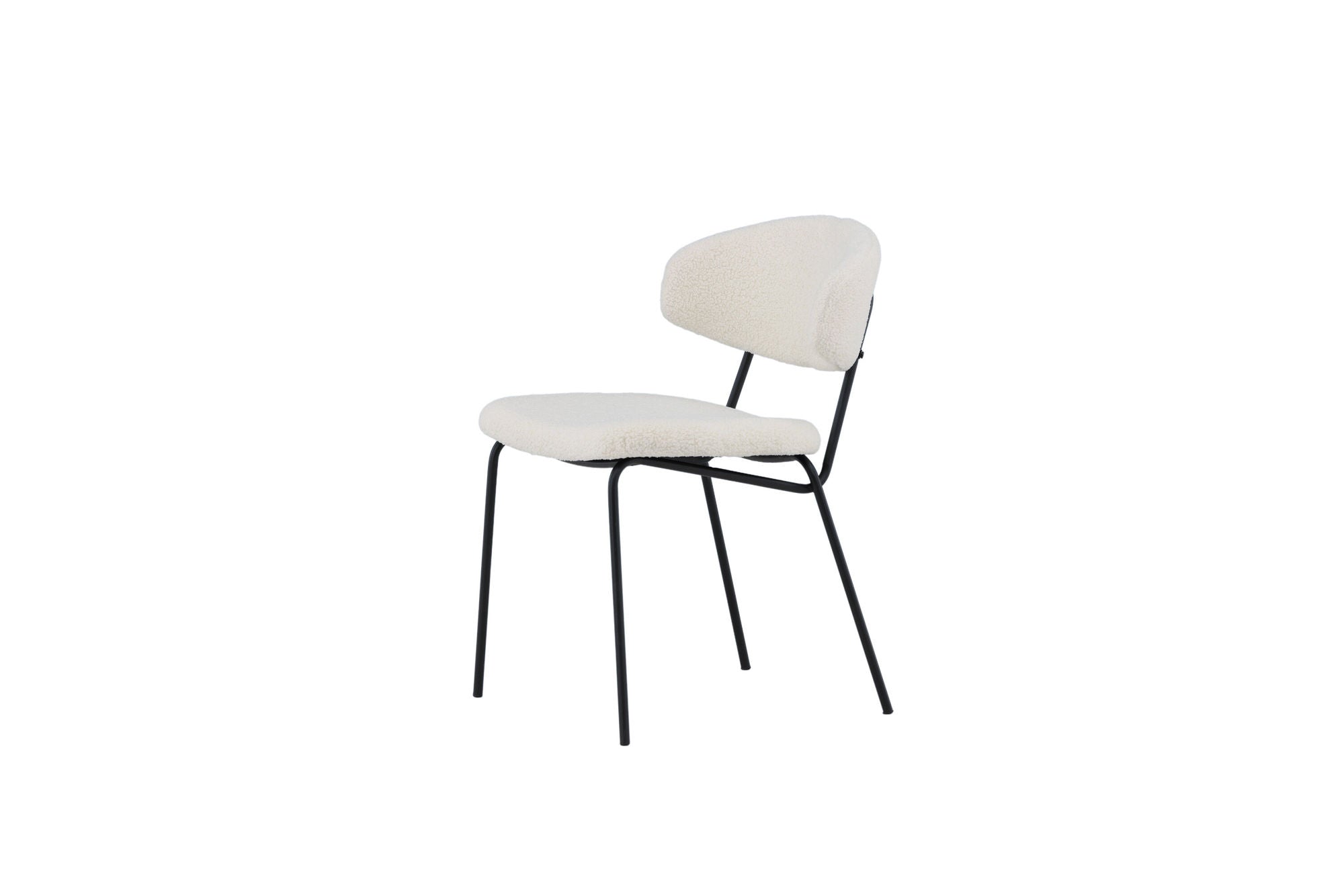Venture Home Chico Spisebordsstol 2-pack - Black / White Boucle