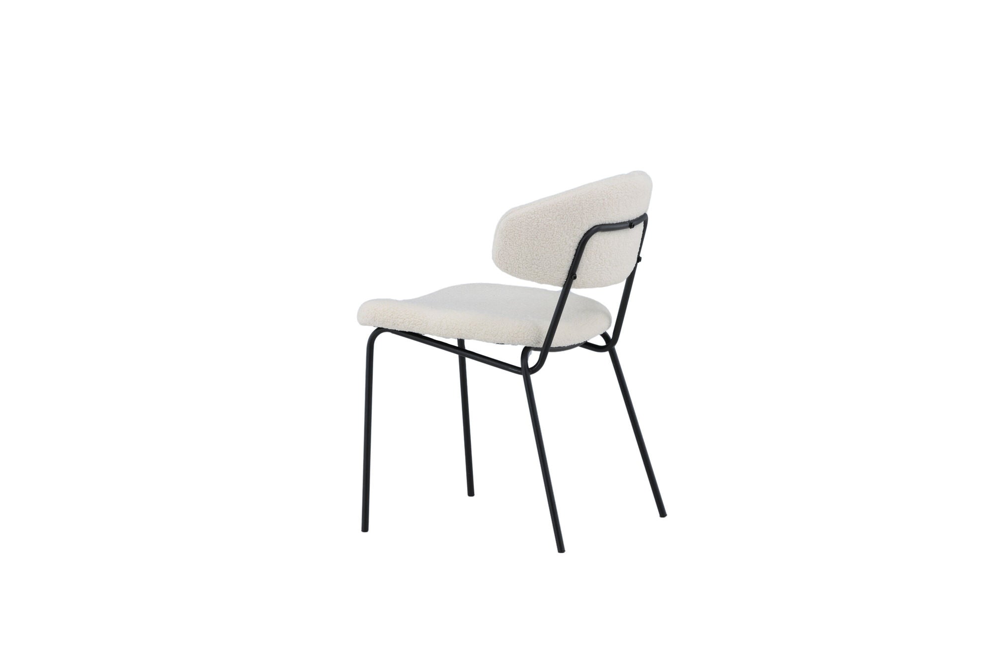 Venture Home Chico Spisebordsstol 2-pack - Black / White Boucle