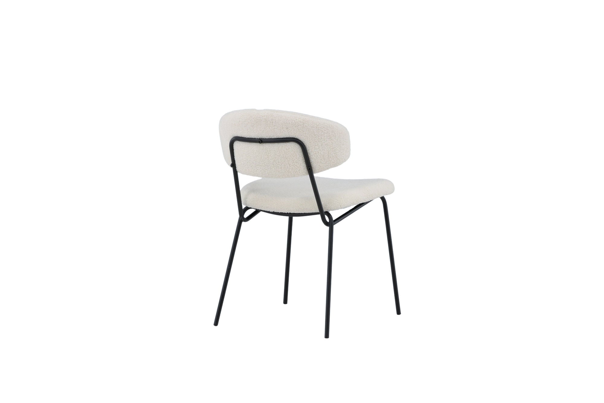 Venture Home Chico Spisebordsstol 2-pack - Black / White Boucle