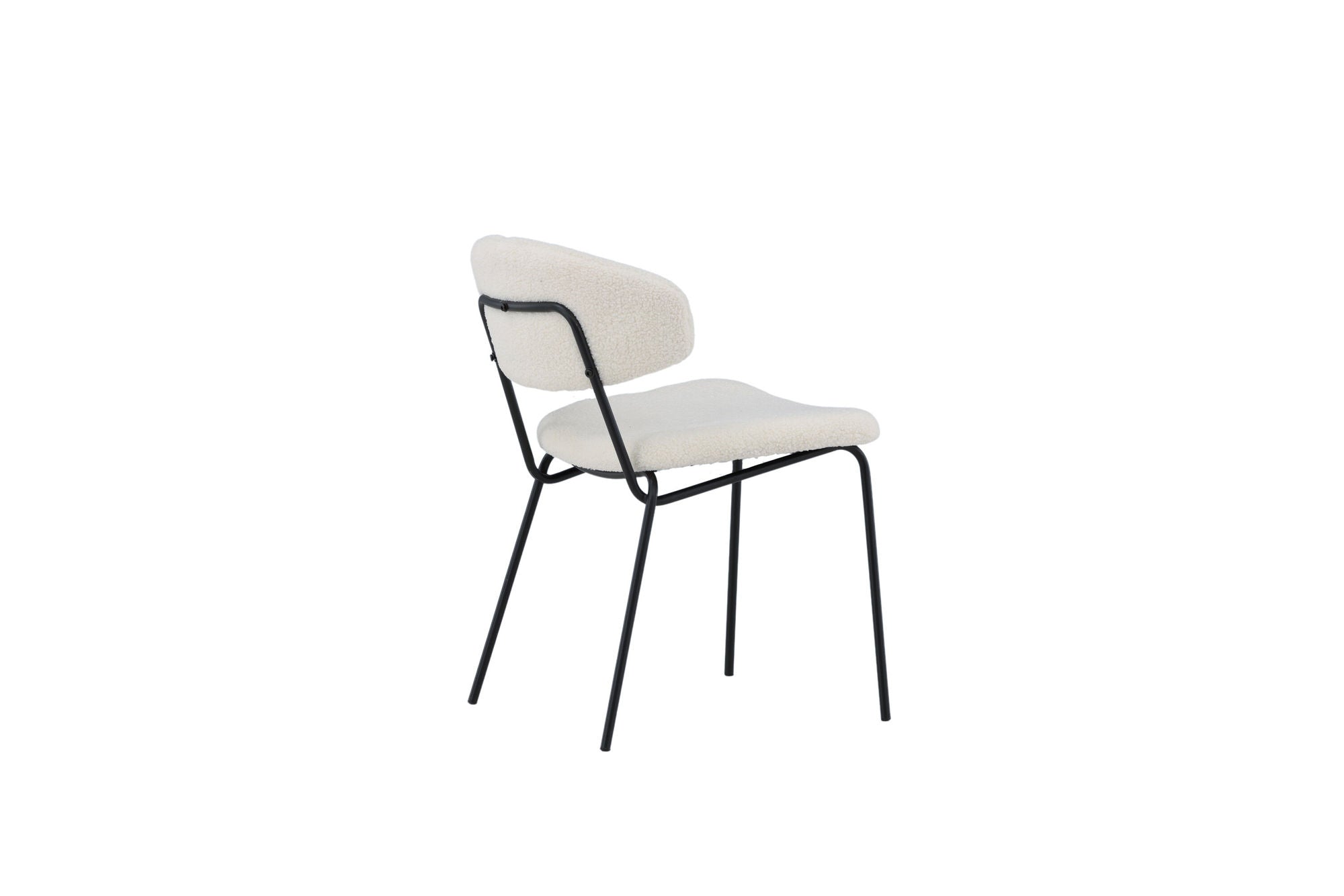 Venture Home Chico Spisebordsstol 2-pack - Black / White Boucle