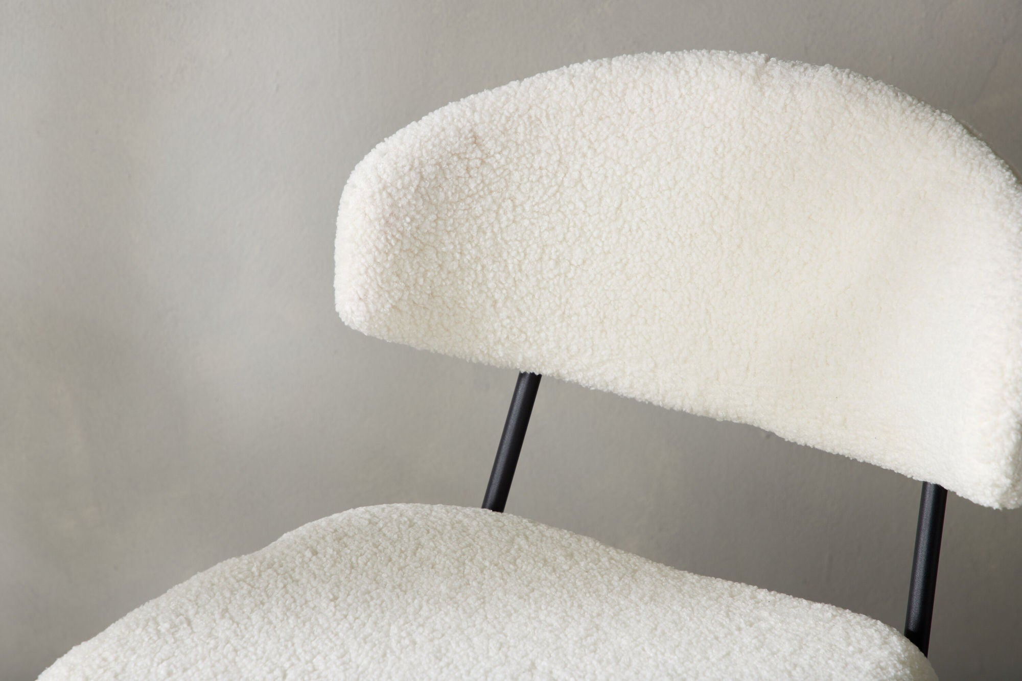 Venture Home Chico Spisebordsstol 2-pack - Black / White Boucle