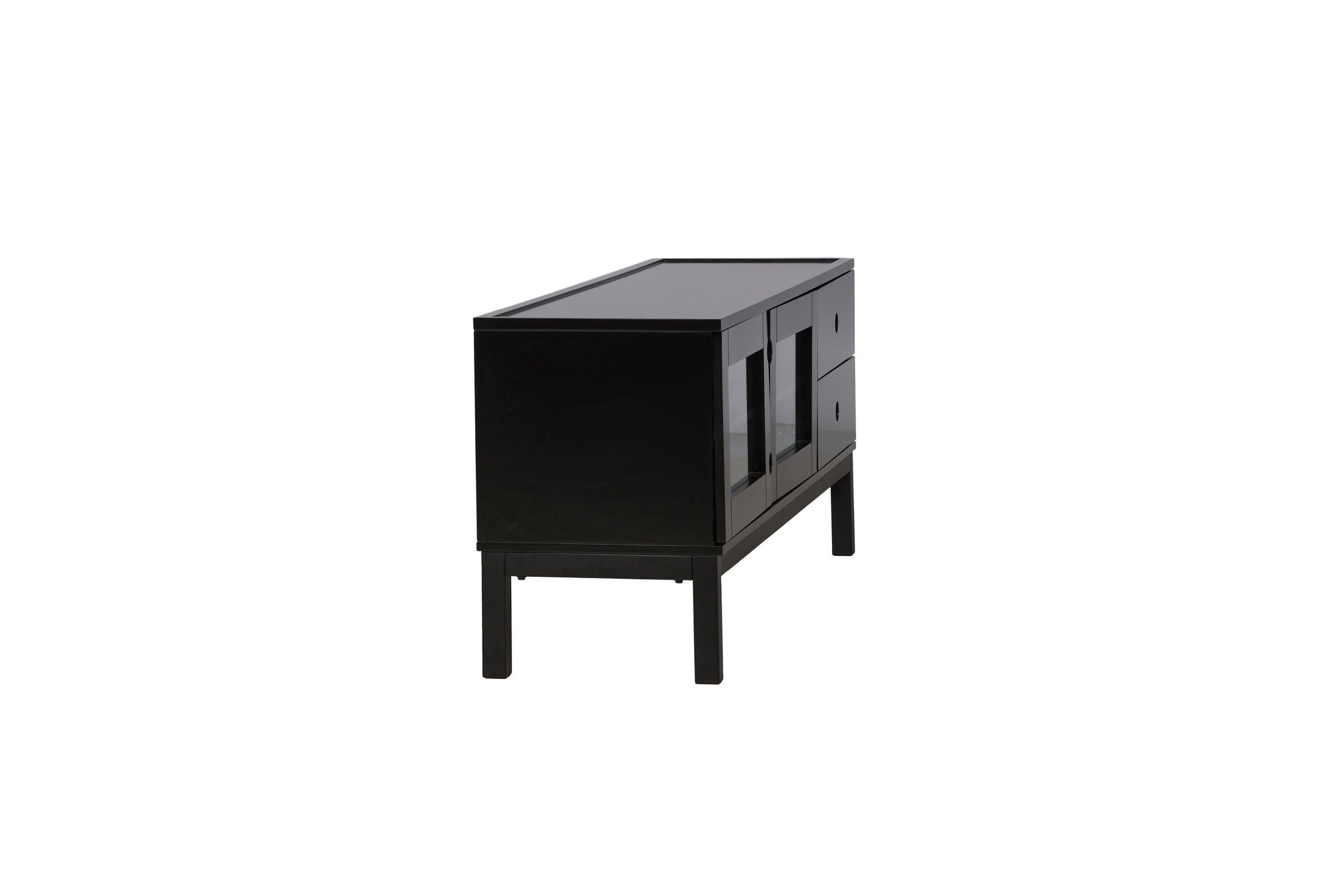 Venture Home Alcoa skab - Black / Matte Black MDF