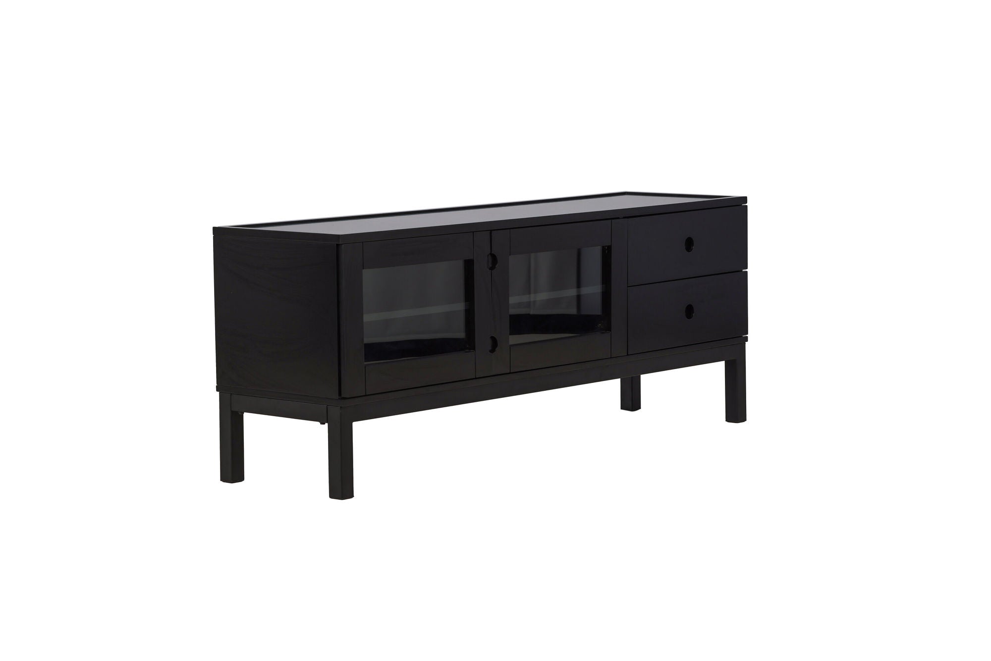Venture Home Alcoa skab - Black / Matte Black MDF