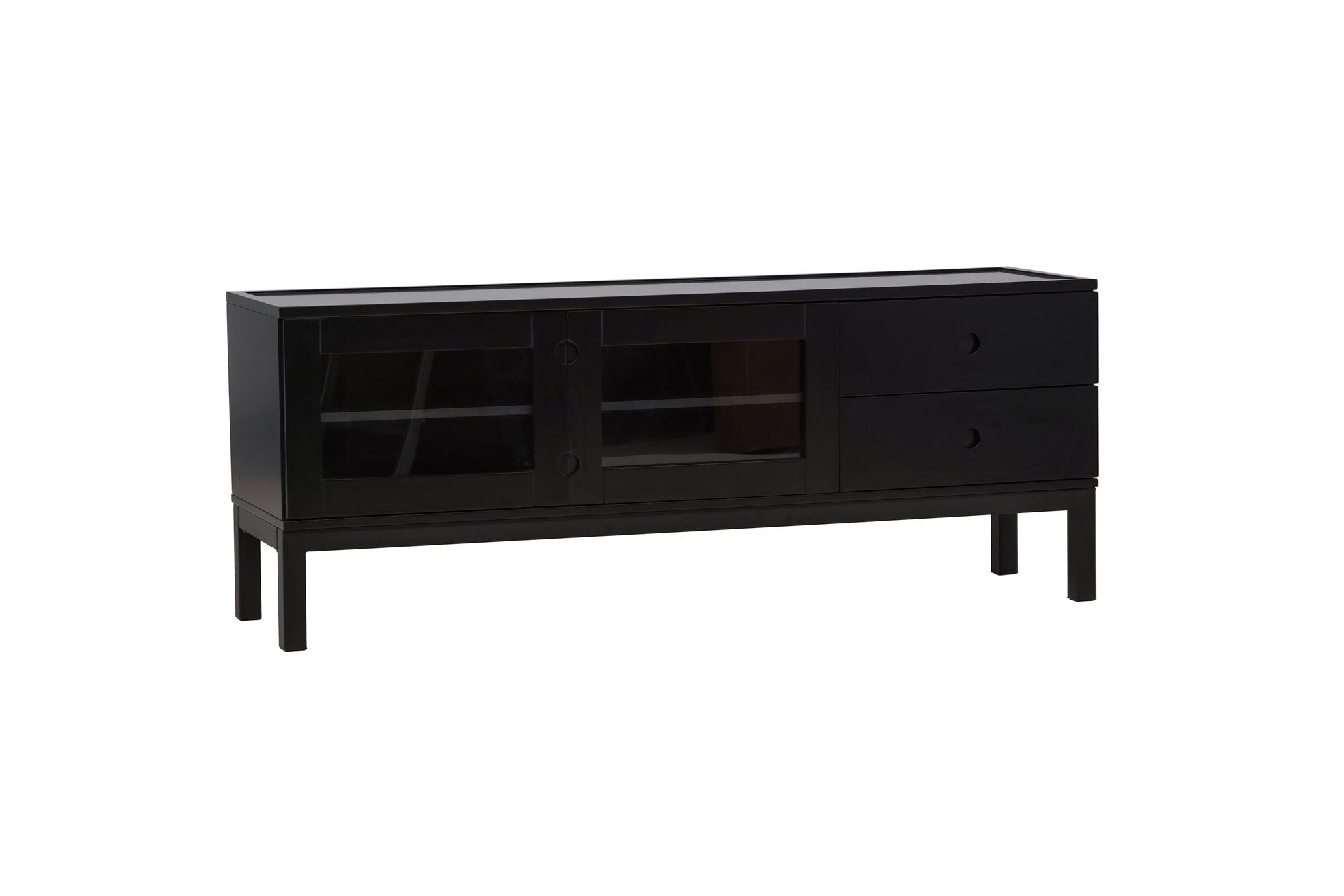 Venture Home Alcoa skab - Black / Matte Black MDF