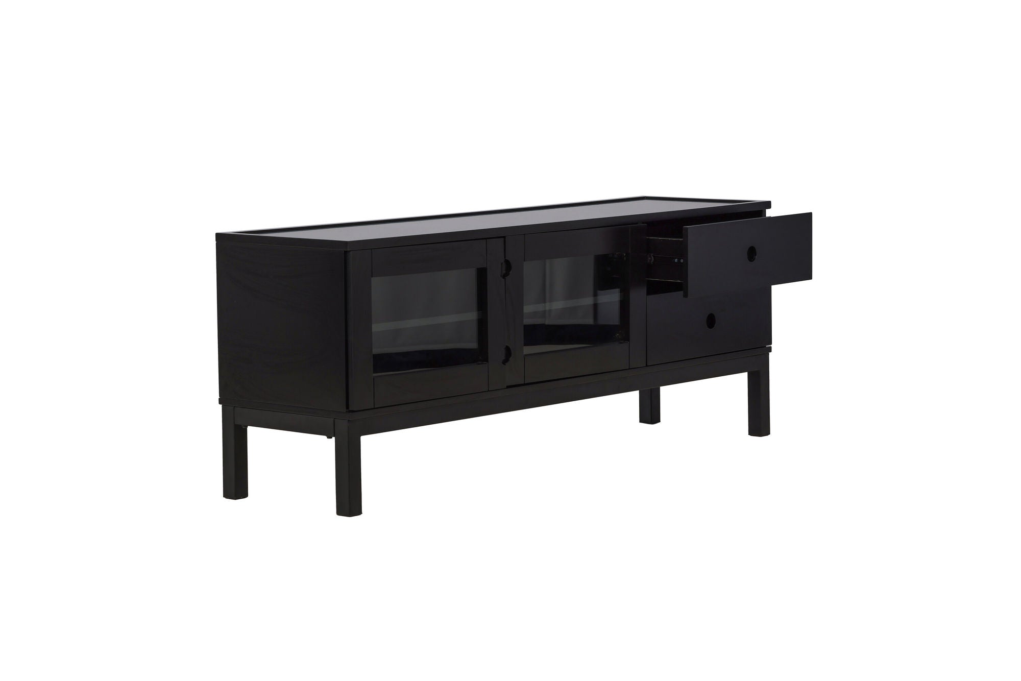 Venture Home Alcoa skab - Black / Matte Black MDF