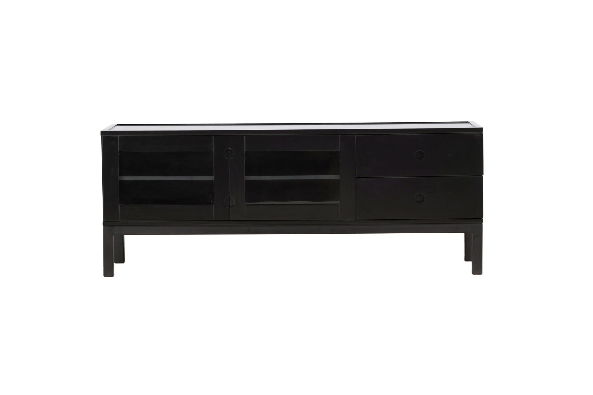 Venture Home Alcoa skab - Black / Matte Black MDF