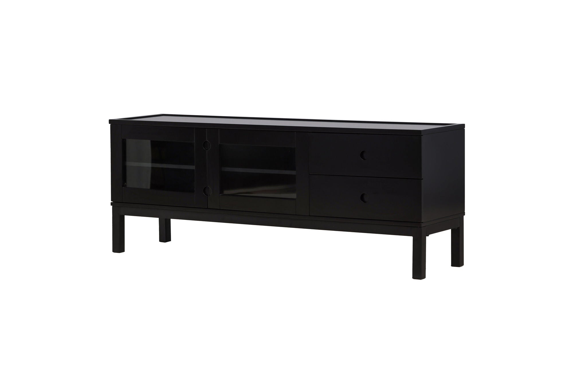 Venture Home Alcoa skab - Black / Matte Black MDF