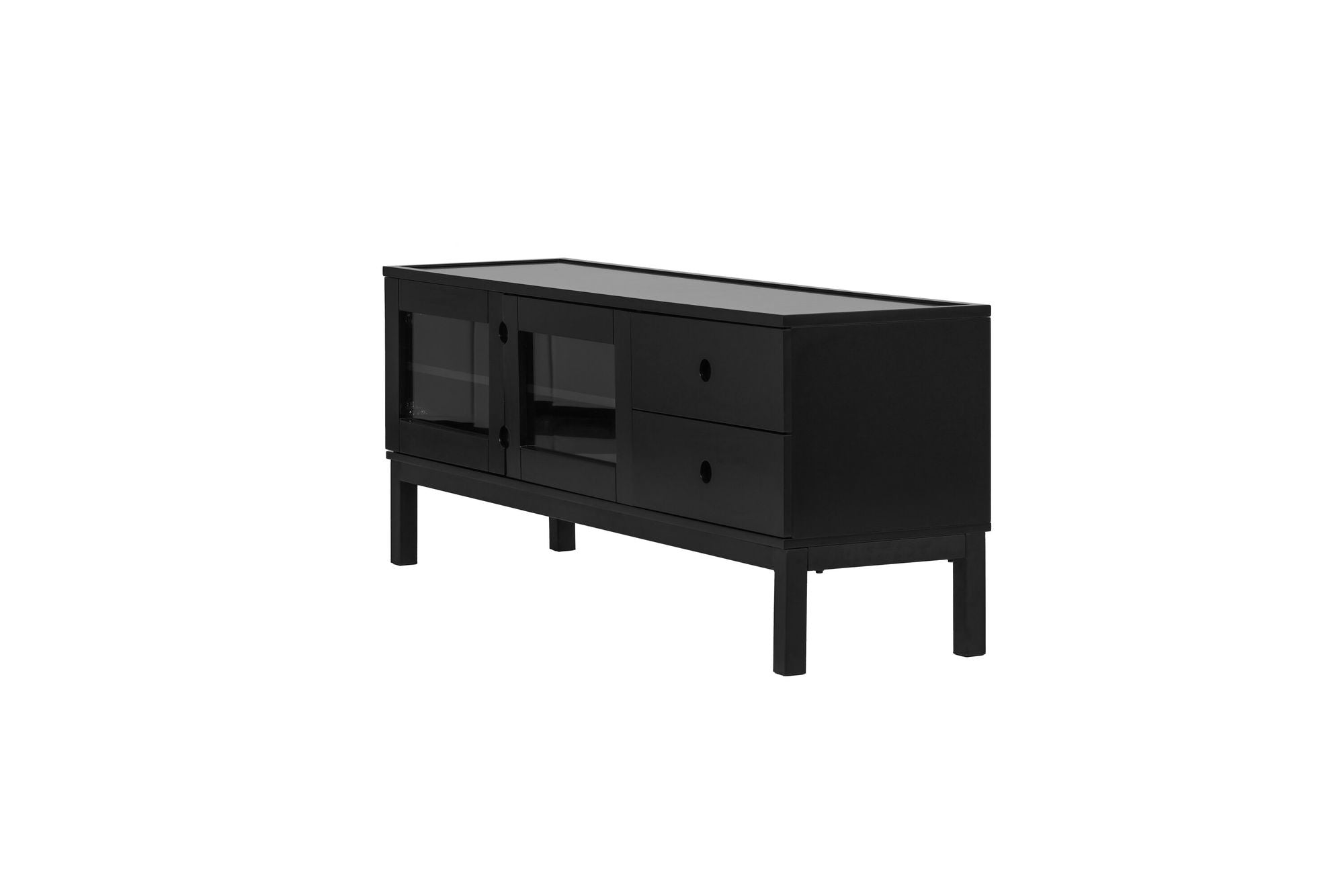 Venture Home Alcoa skab - Black / Matte Black MDF