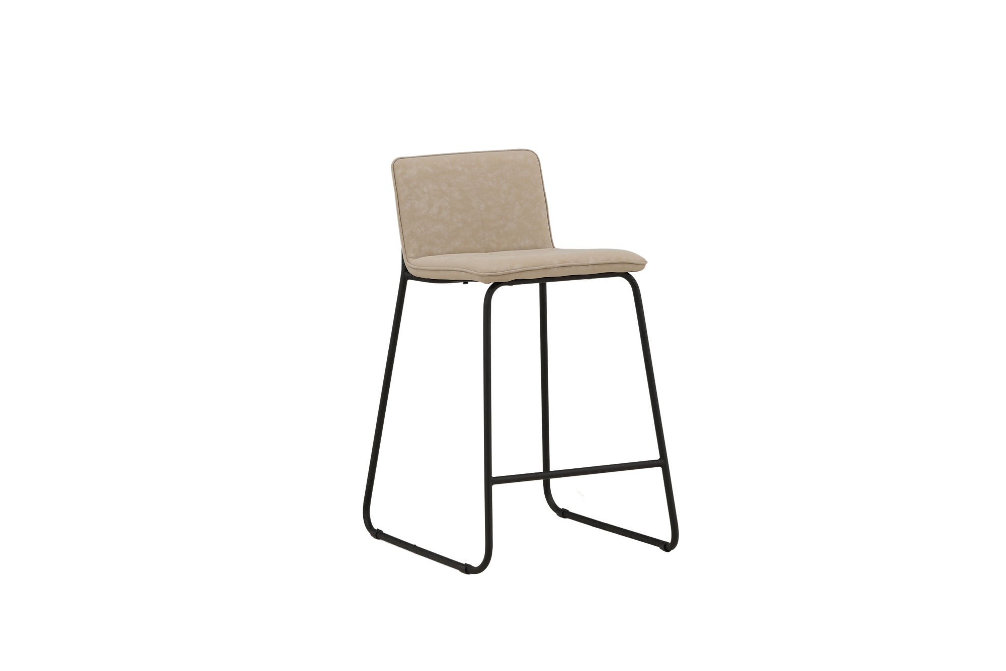 Venture Home Bisbee Bar stol 2-pack - Black / Beige Microfiber