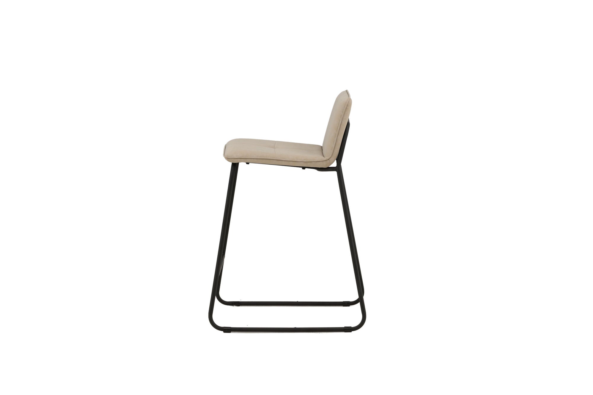 Venture Home Bisbee Bar stol 2-pack - Black / Beige Microfiber