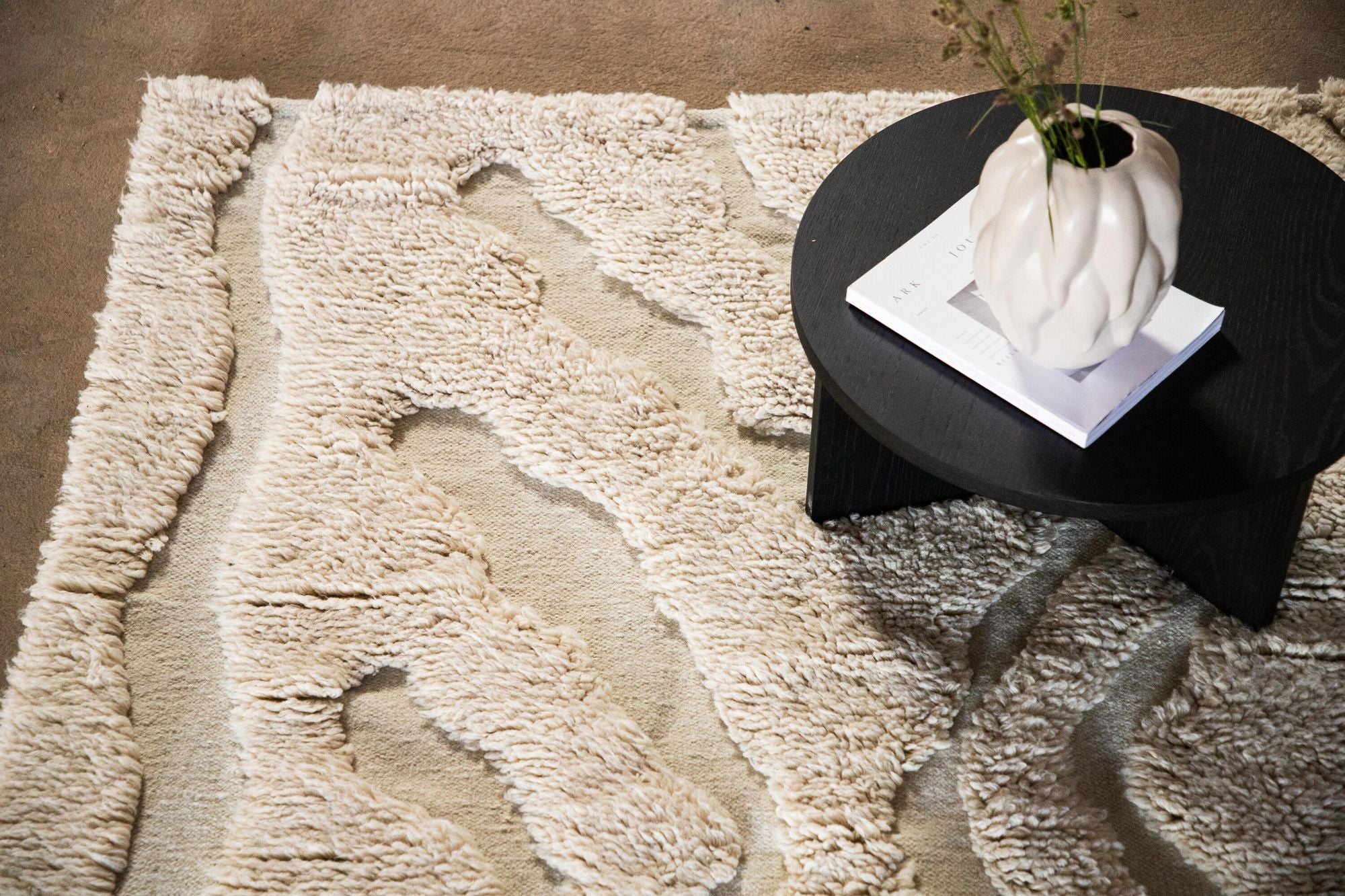 Vind Trondheim x Josefin Lustig - Carpet - Beige/White - Wool - 170*240