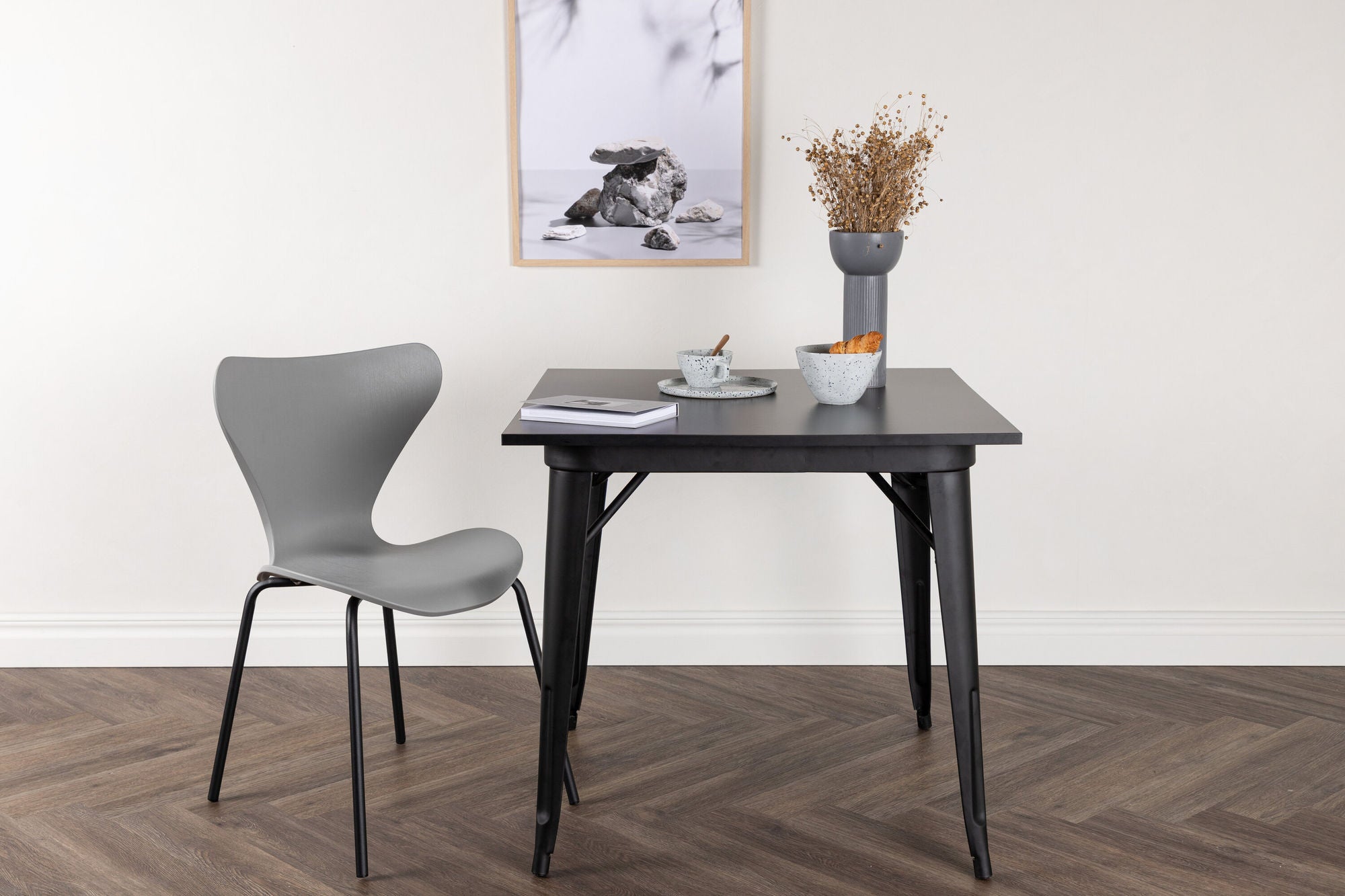 Venture Home Tempe spisebord - Black / Black MDF