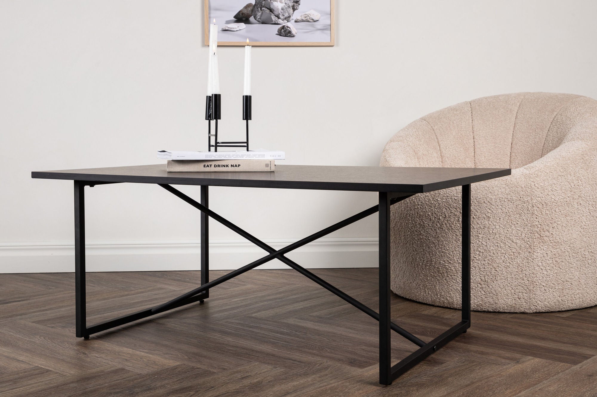 Venture Home Pryor Sofa bord - Black / Black MDF