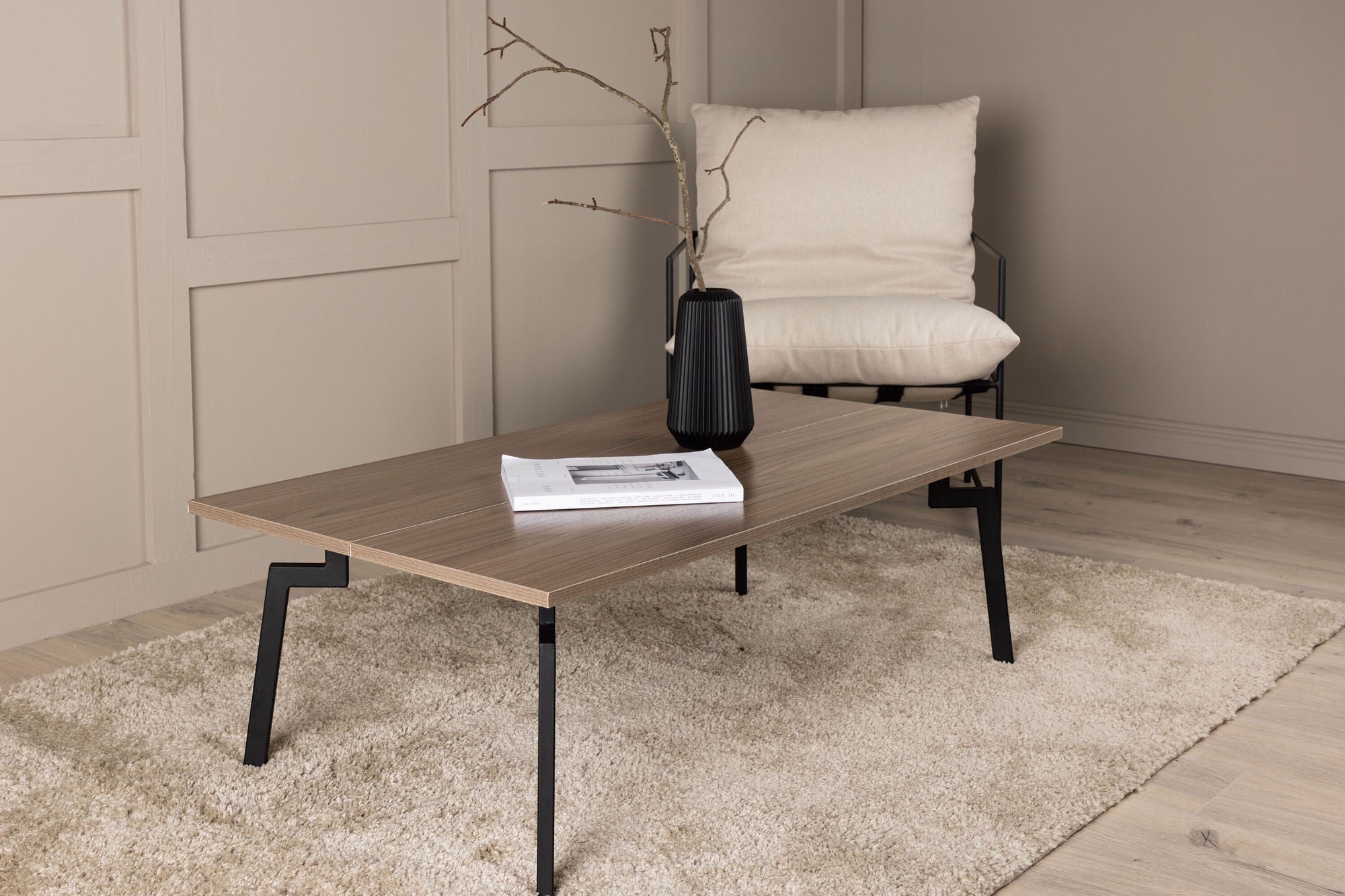 Venture Home Bethan Sofa bord - Black / Brown MDF