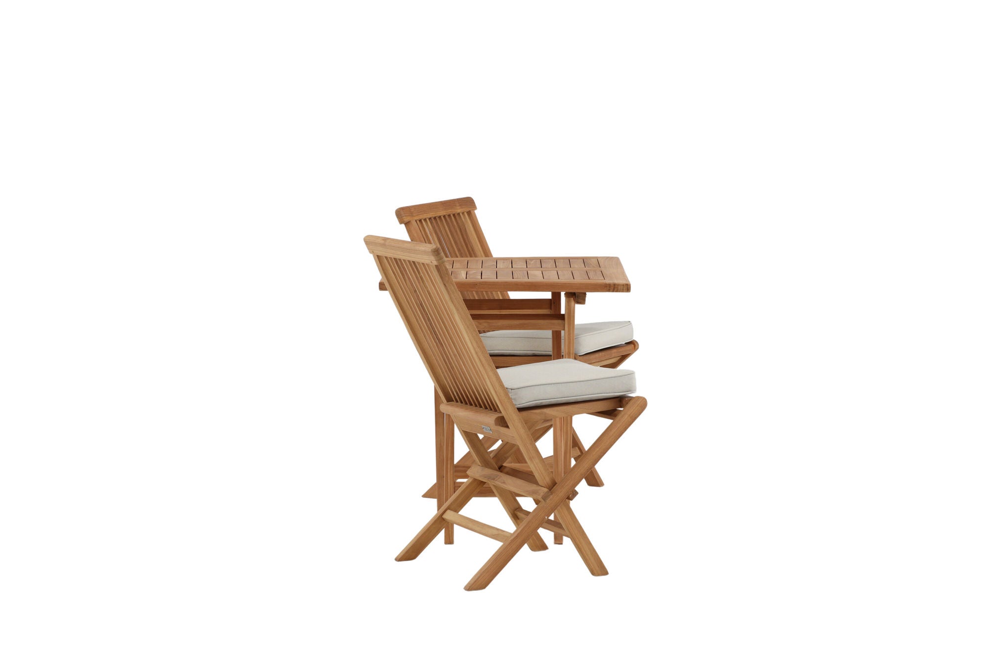 Venture Home Kenya - Folding bord- Natural - Teak - 70*70cm- Kenya Folding stol w/o Armrest - Teak_2